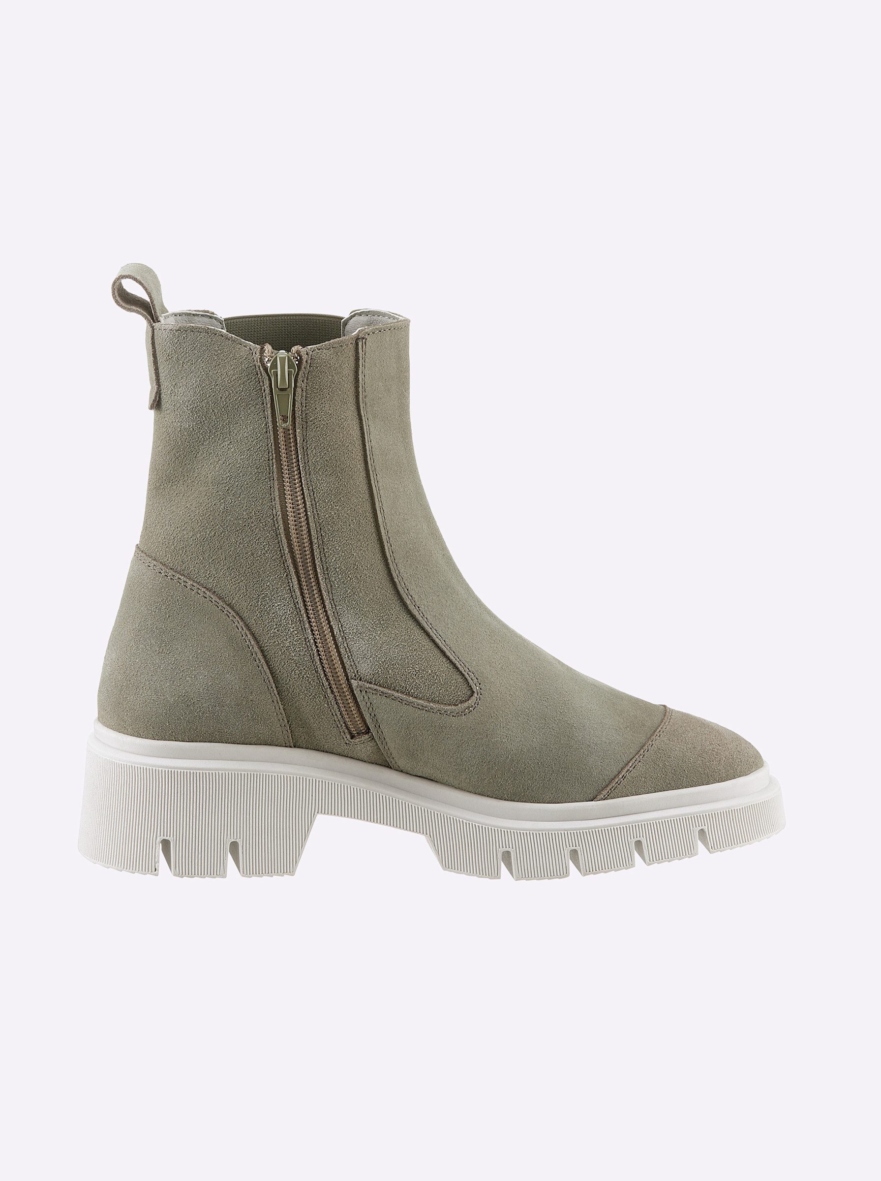 heine Stiefelette Stiefelette Wechselfußbett, Stretcheinsatz