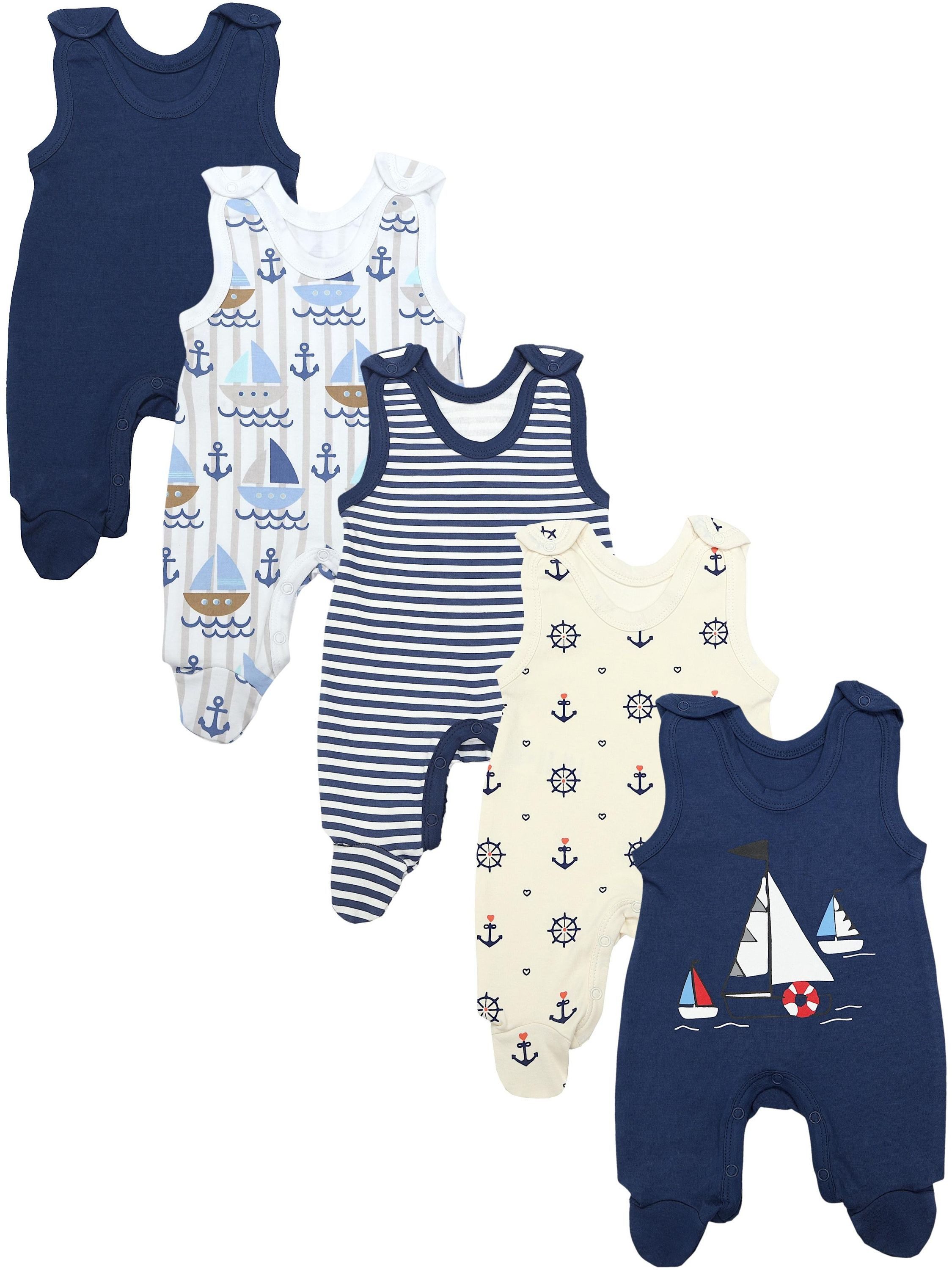 TupTam Strampler TupTam Baby Unisex Strampler mit Aufdruck Spruch 5er Pack