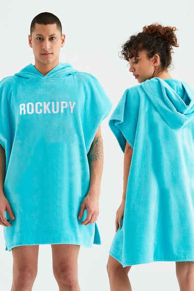 Rockupy Badeponcho Solo, Kapuze, aus Frottee
