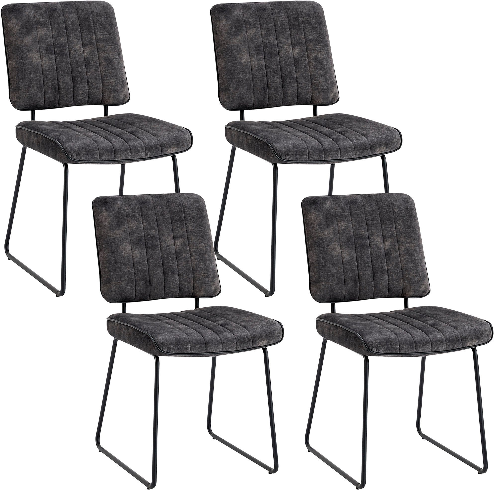 Kufenstuhl Liam 4er-Set