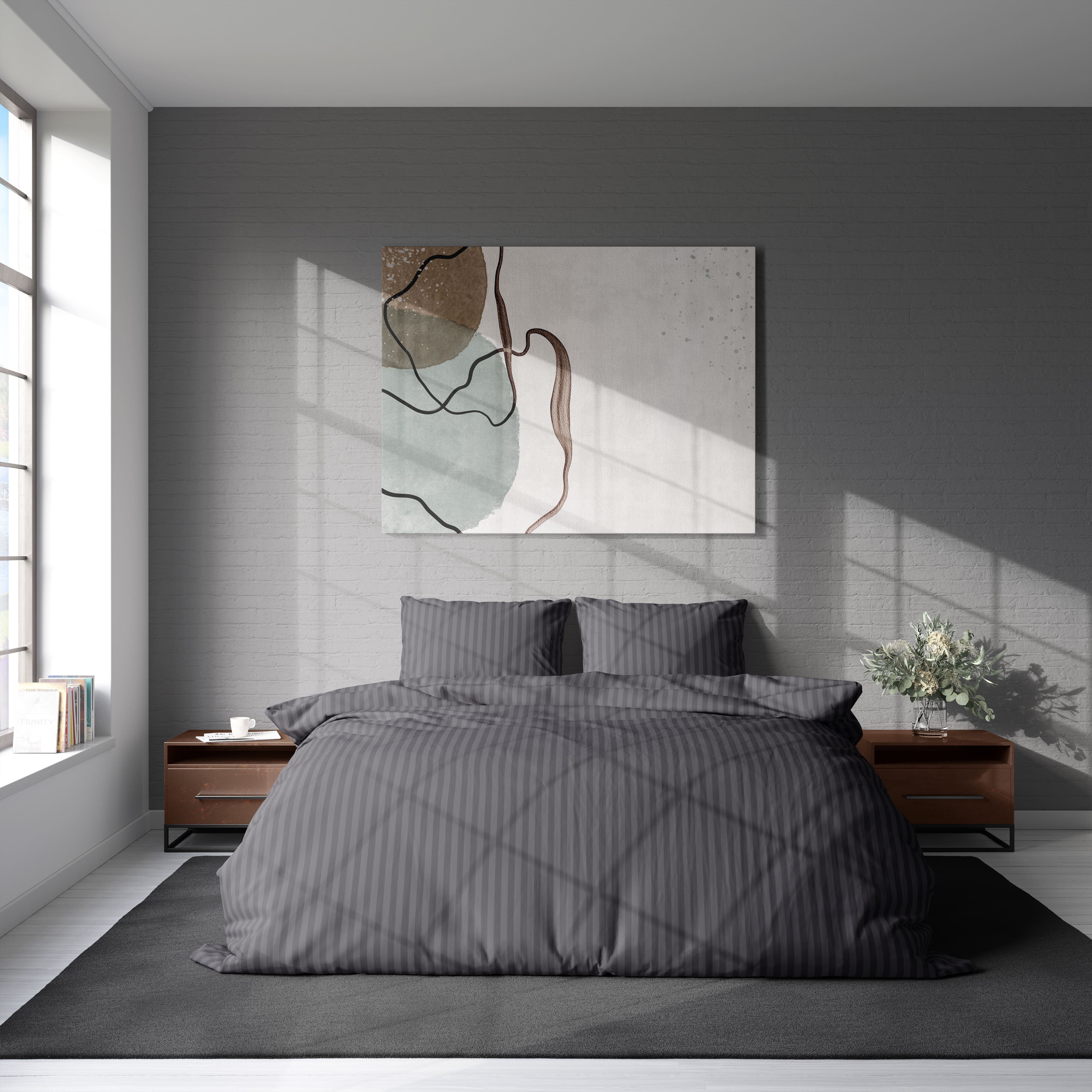 One Home Bettwäsche Damast, Mikrofaser, gestreift günstig online kaufen
