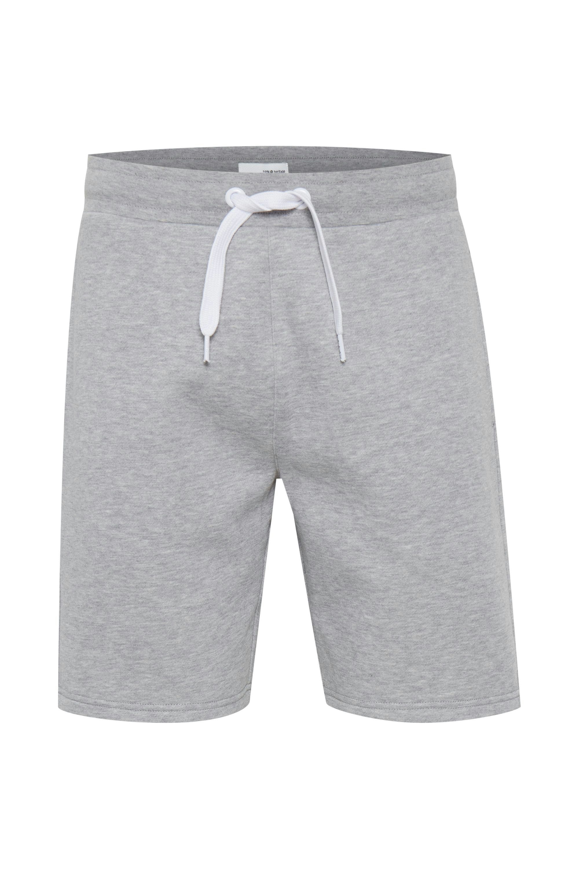 !Solid Sweatshorts SDOliver Basic Sweat Shorts mit Kordeln Light Grey Melange (1541011)