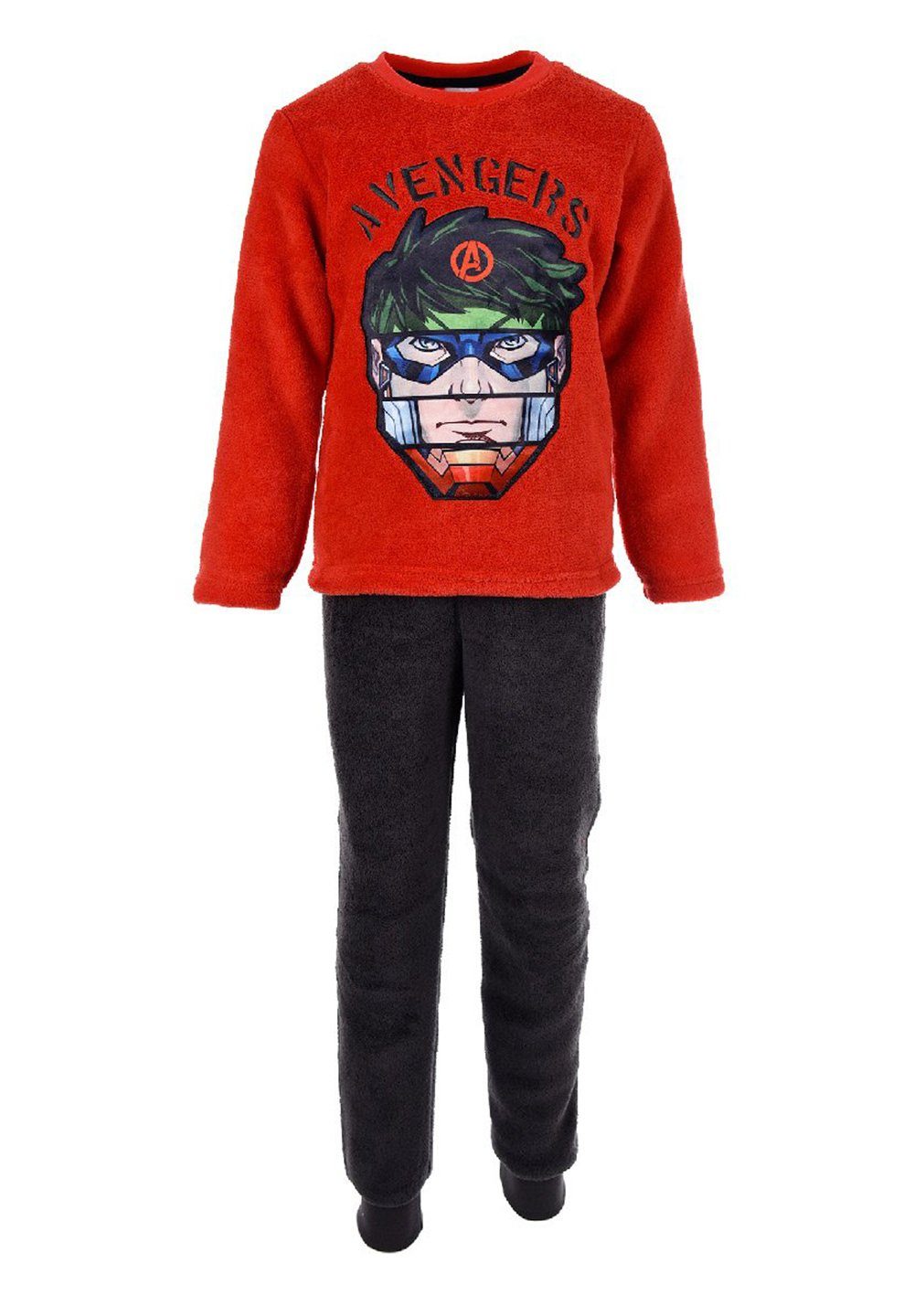 The AVENGERS Schlafanzug Ironman Hulk Thor Captain America Kinder Jungen Fleece Pyjama langarm Nachtwäsche