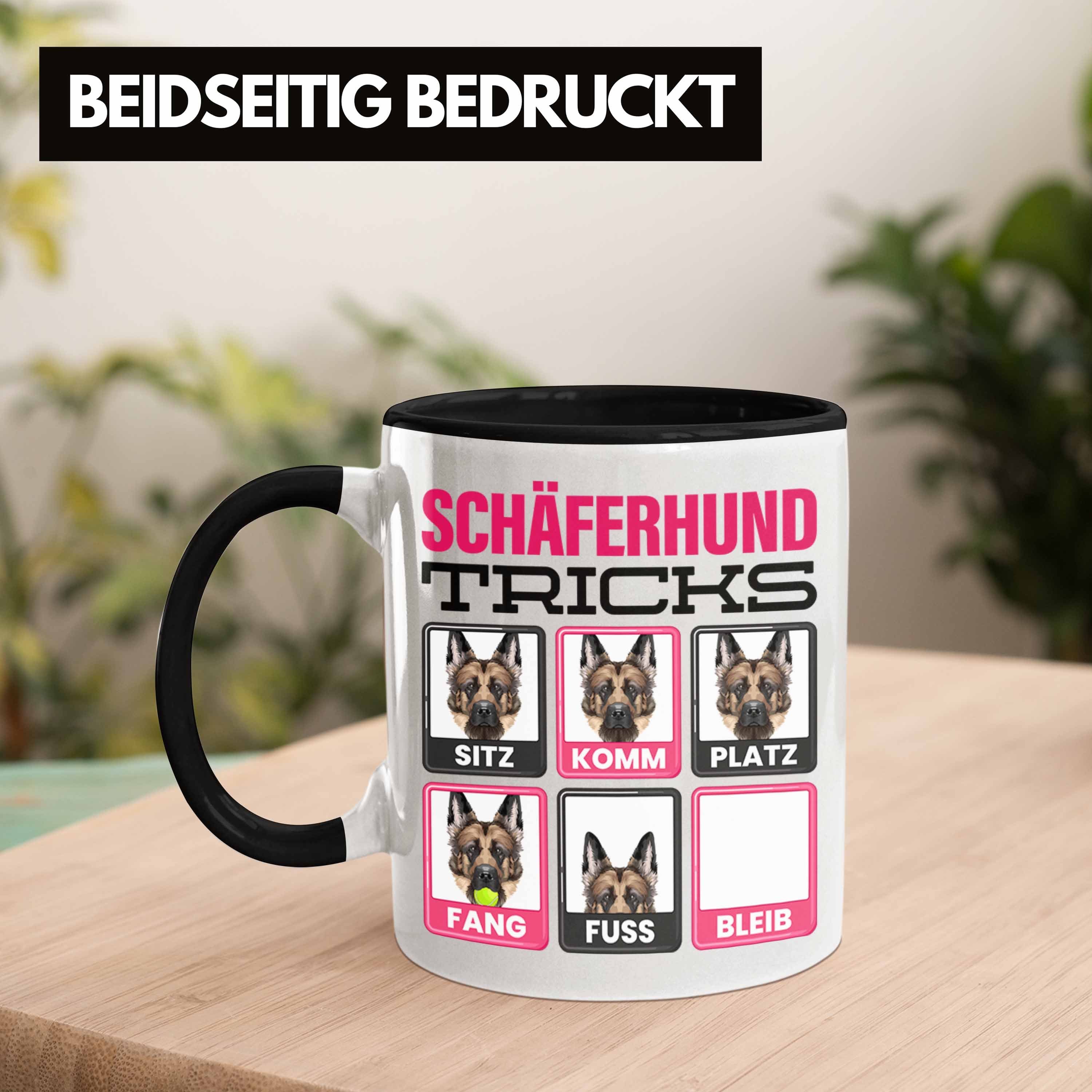 Trendation Schäferhund Geschenk Besitzer Tasse Spruch Schäf Lustiger Tasse Schwarz Geschenkidee