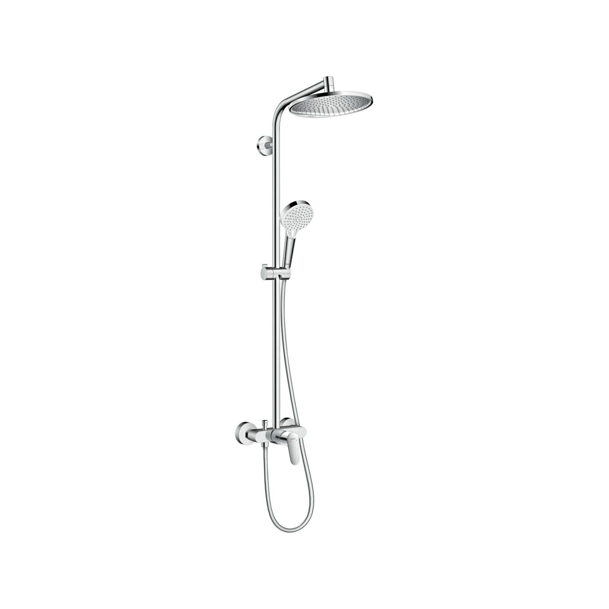 hansgrohe Duschsystem hansgrohe Showerpipe Crometta S 240 mit Einhebelmischer, 1jet, chrom