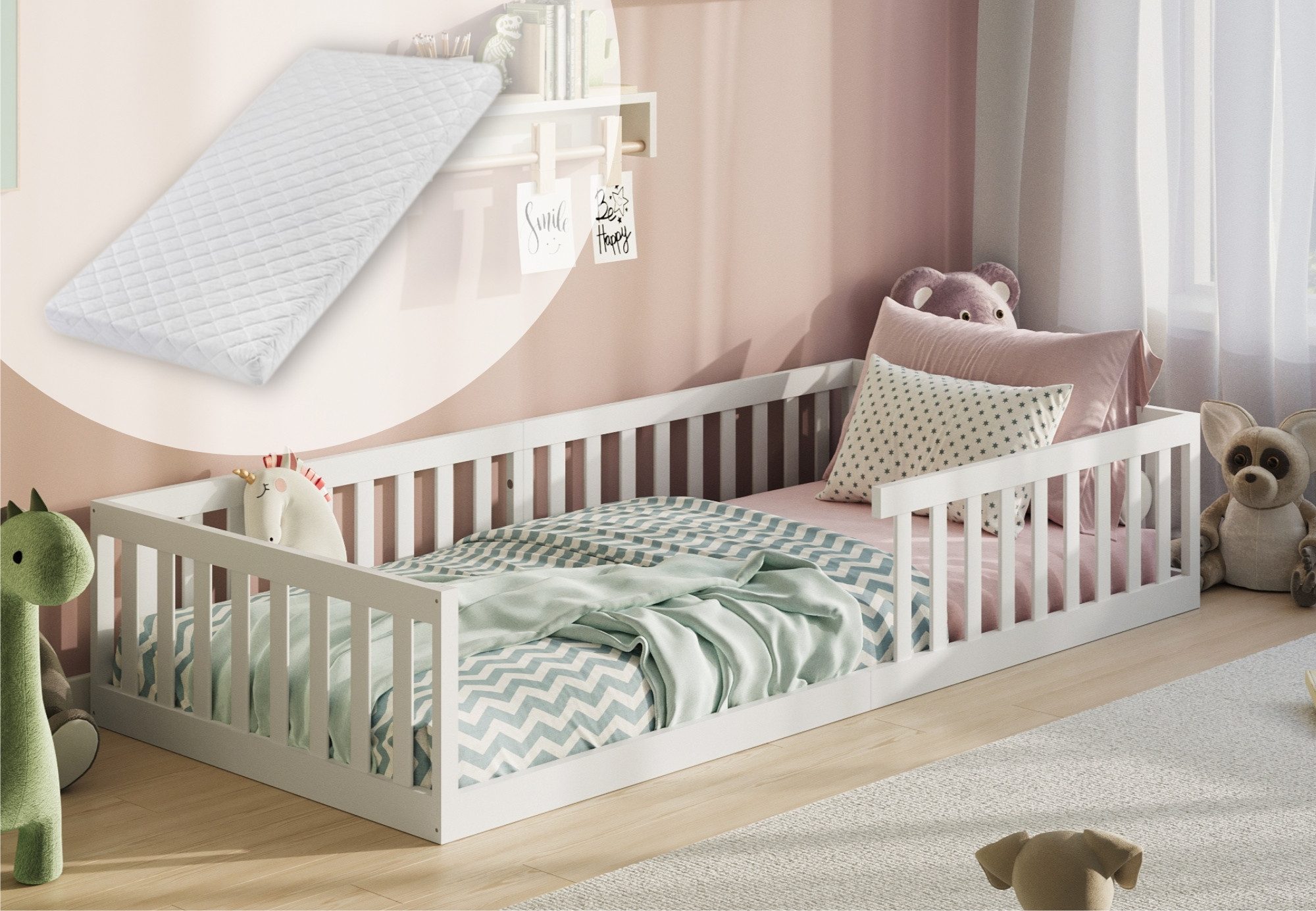 Kids Collective Kinderbett Bodenbett Bett mit günstig online kaufen