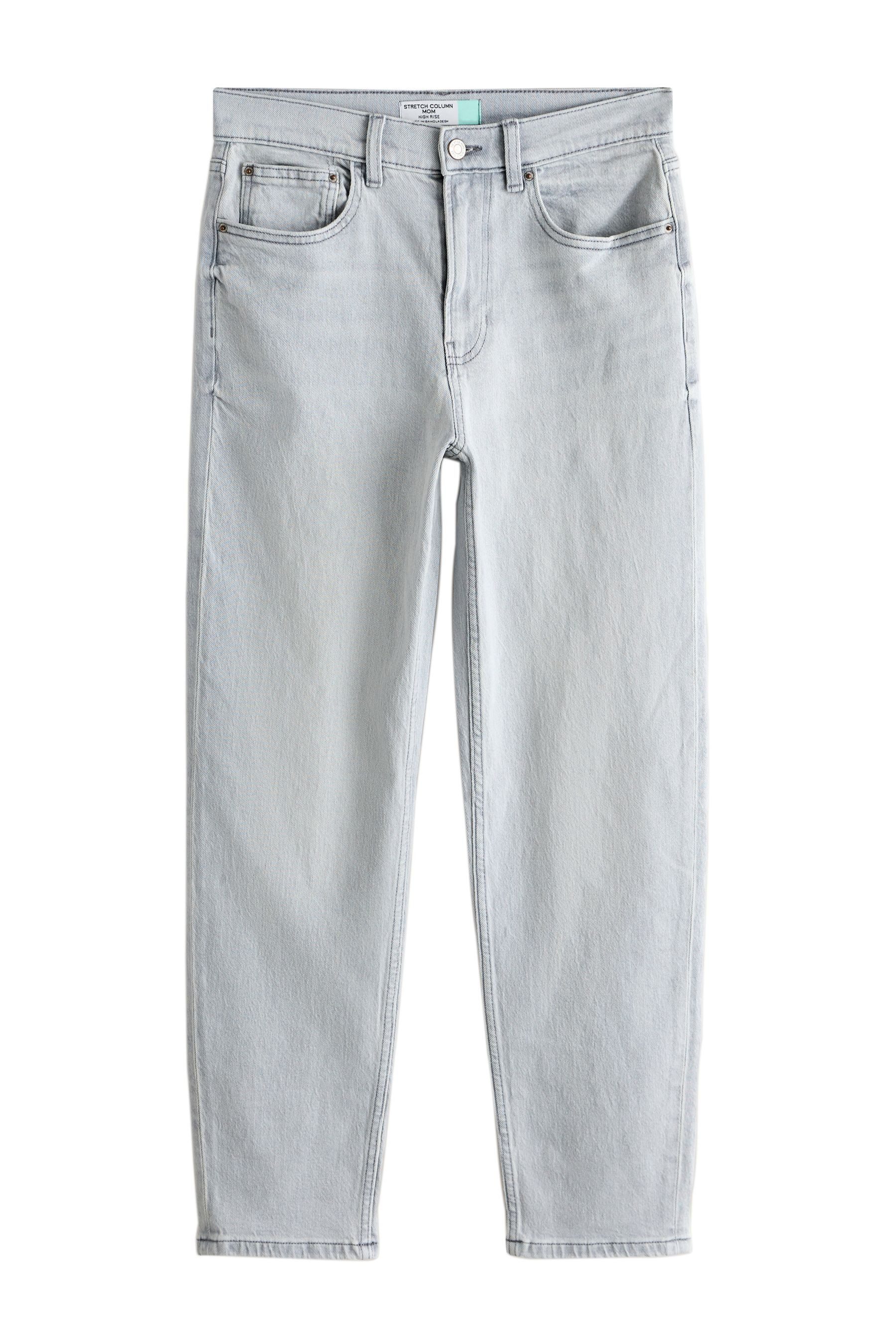Mom-Jeans Gestufte Mom-Jeans mit Comfort-Stretch