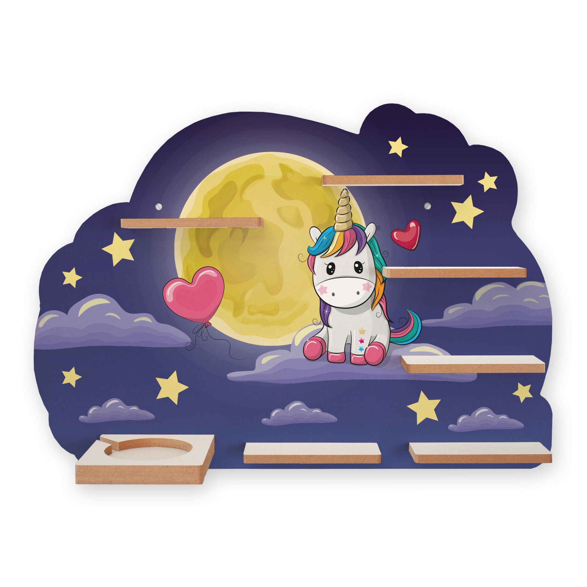 Wandregal MUSIKBOX-REGAL Magic Unicorn