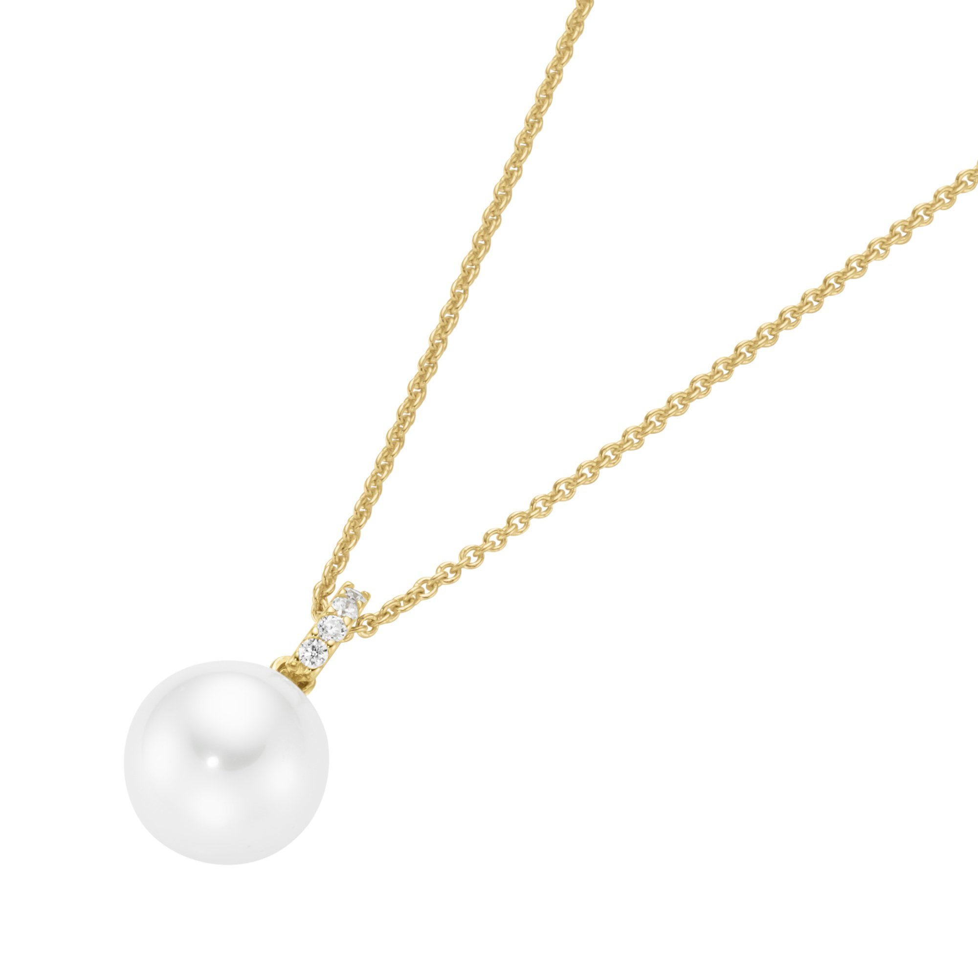 GIORGIO MARTELLO MILANO Kette mit Anhänger mit Anhänger, Zirkonia, Muschelk günstig online kaufen