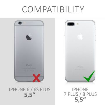 kwmobile Handyhülle Hülle für Apple iPhone 7 Plus / 8 Plus, Hülle Silikon gummiert - Handyhülle - Handy Case Cover