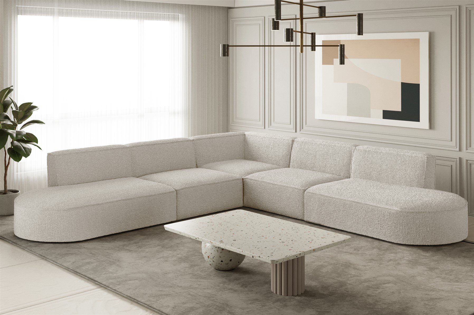 Fun Möbel Ecksofa Ecksofa Designersofa PALMA günstig online kaufen