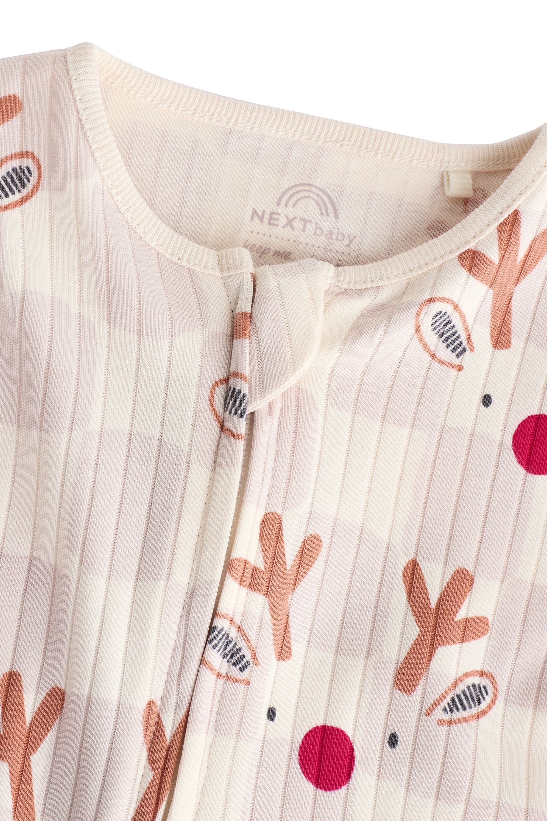 Next Schlafoverall Baby Schlafanzug mit Weihnachtsprint, Rentier (1-tlg)