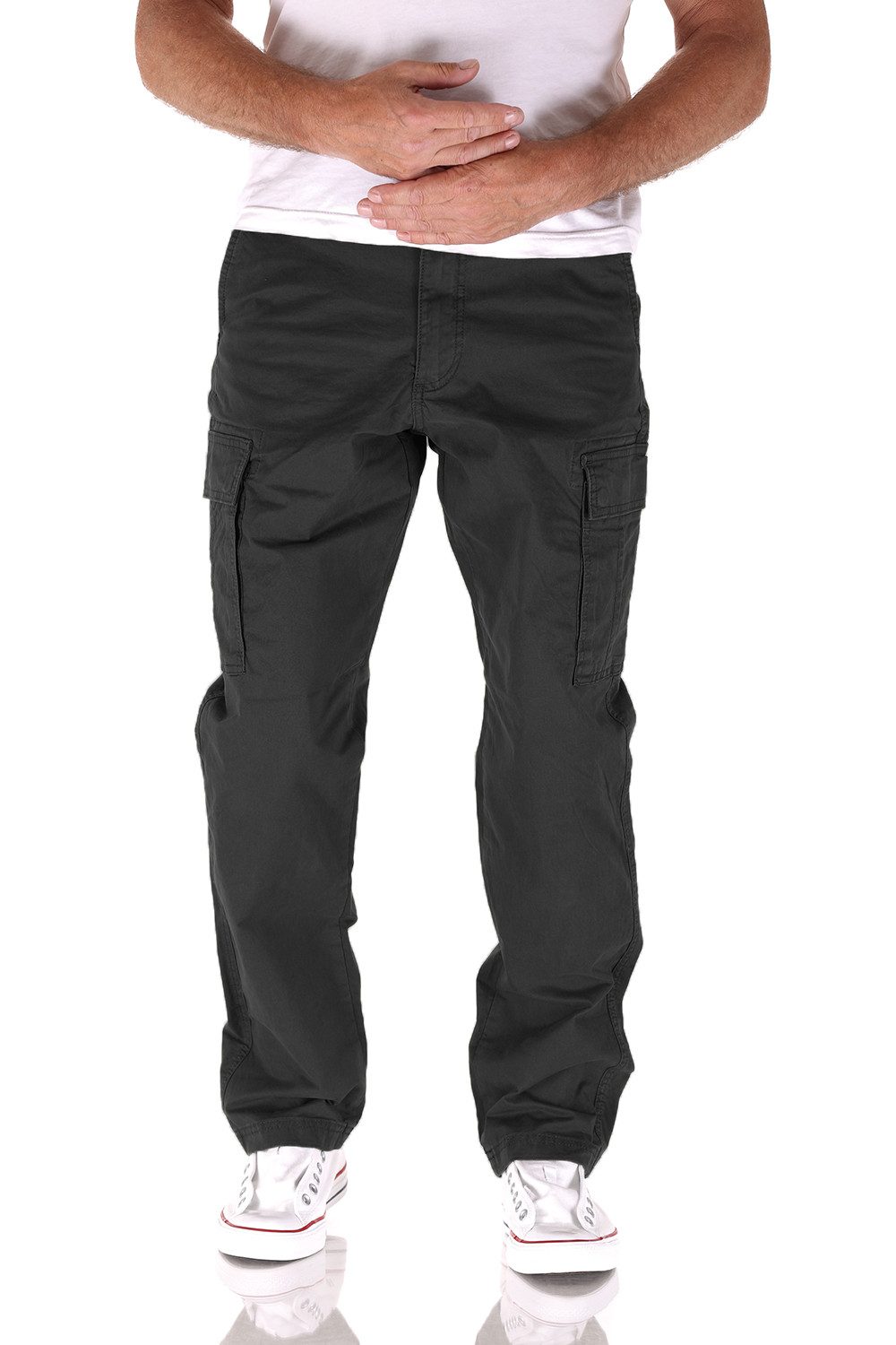 Jack & Jones Cargojeans Jack & Jones Kane Frank Cargo Relaxed Fit Herren Jeans Hose