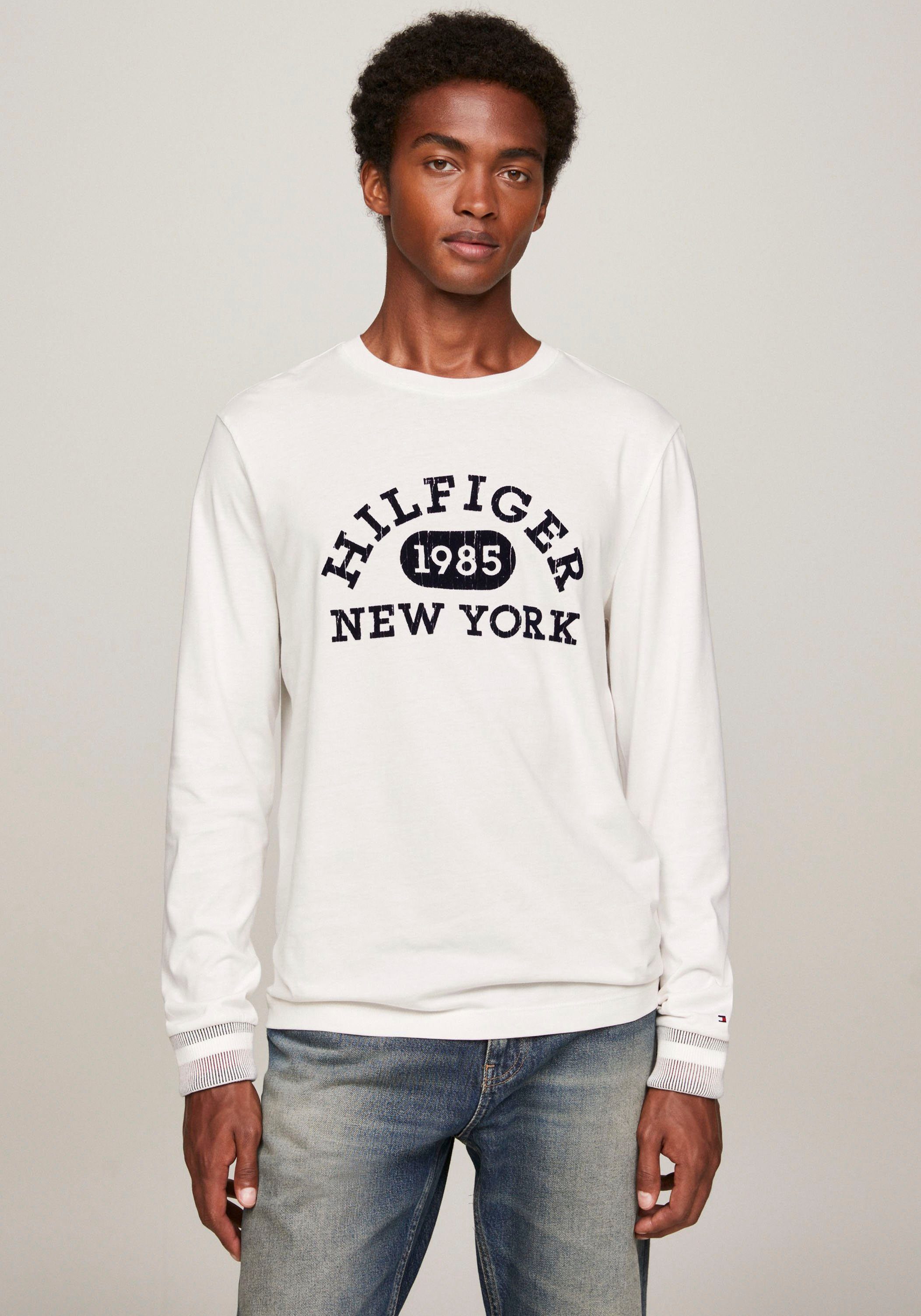 Tommy Hilfiger Longsleeve MONOTYPE COLLEGIATE LS TEE ancient white
