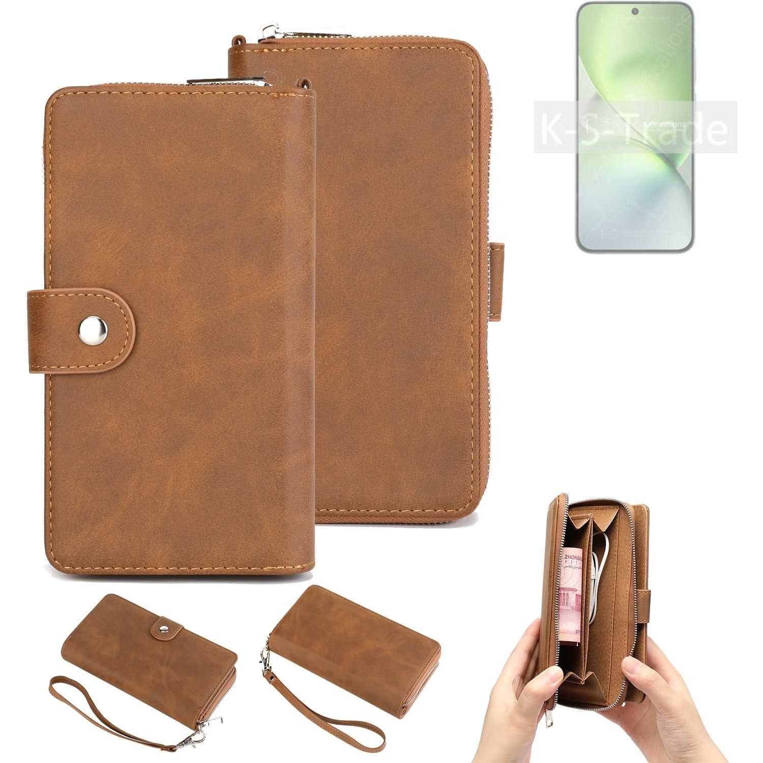 K-S-Trade Handyhülle für Vivo X200 Pro mini, Handyhülle Schutzhülle & Portemonnee Tasche Handytasche Case Etui