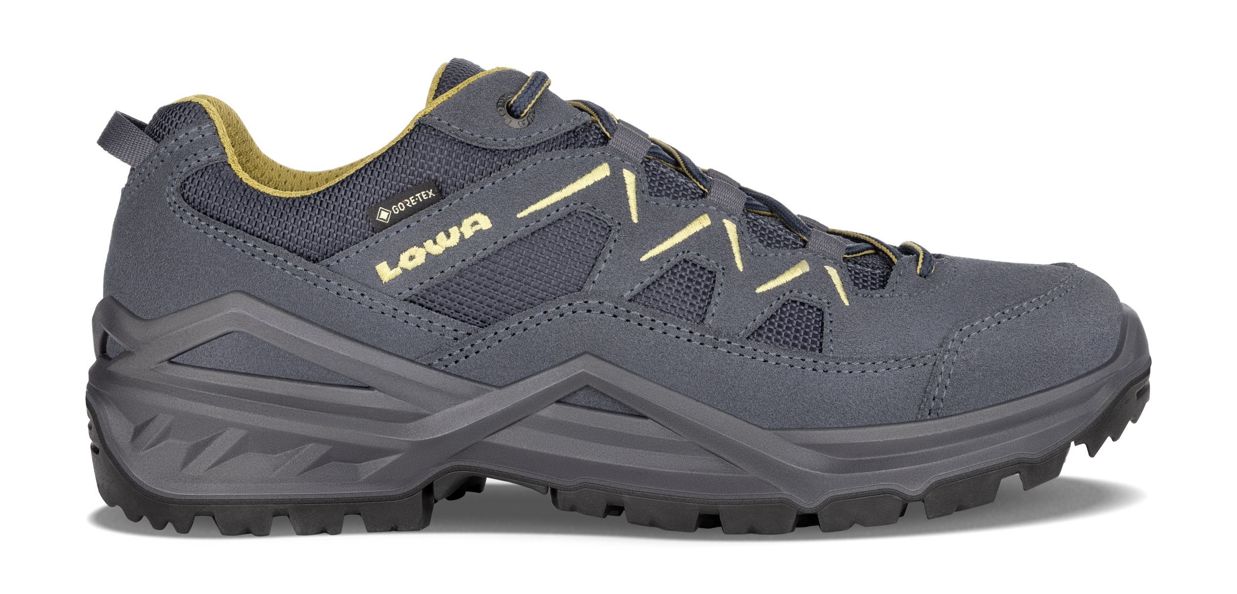 Lowa SIRKOS EVO GTX LO STAHLBLAU/SENF Wanderschuh günstig online kaufen