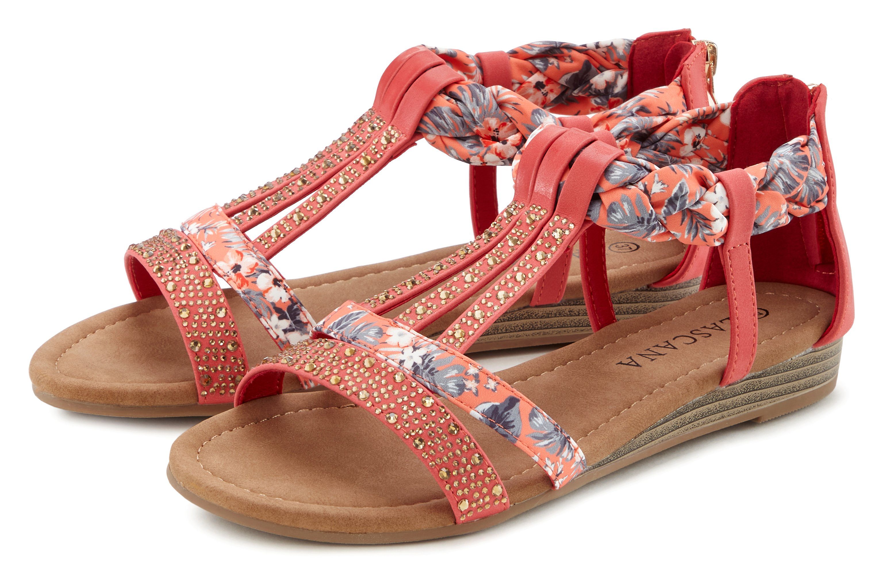 LASCANA Sommerschuh, Sandalette, Sandale mit Verzierung günstig online kaufen