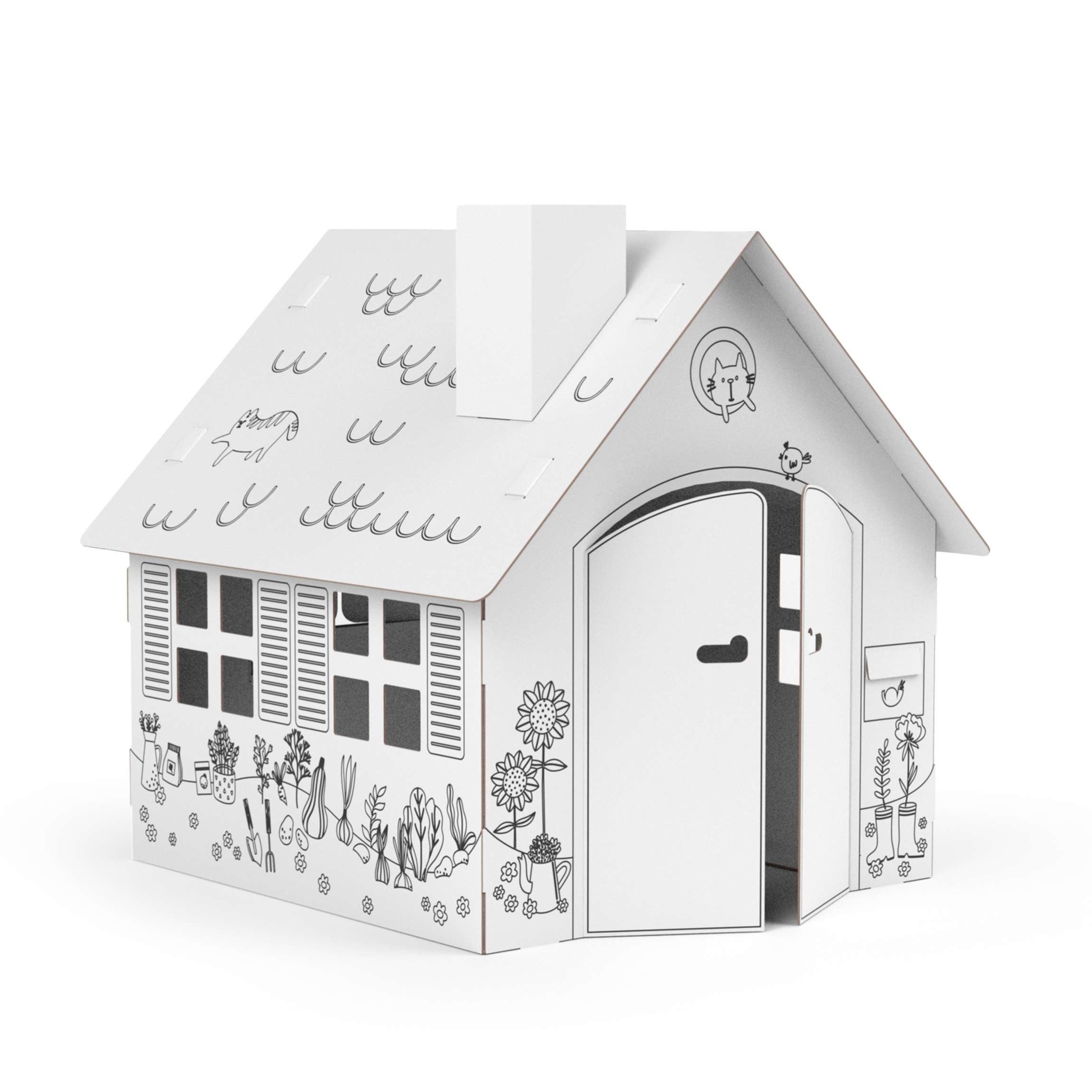 FOLDZILLA Spielhaus XXL Spielhaus Gartenhaus zum günstig online kaufen