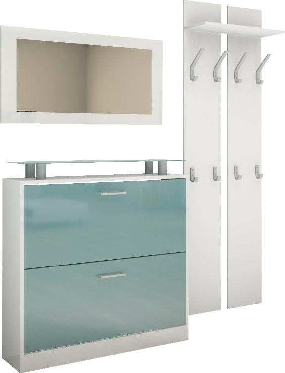 Borchardt Möbel Garderoben-Set »Finn« (3-tlg.), mit Glasablage - borchardt Möbel