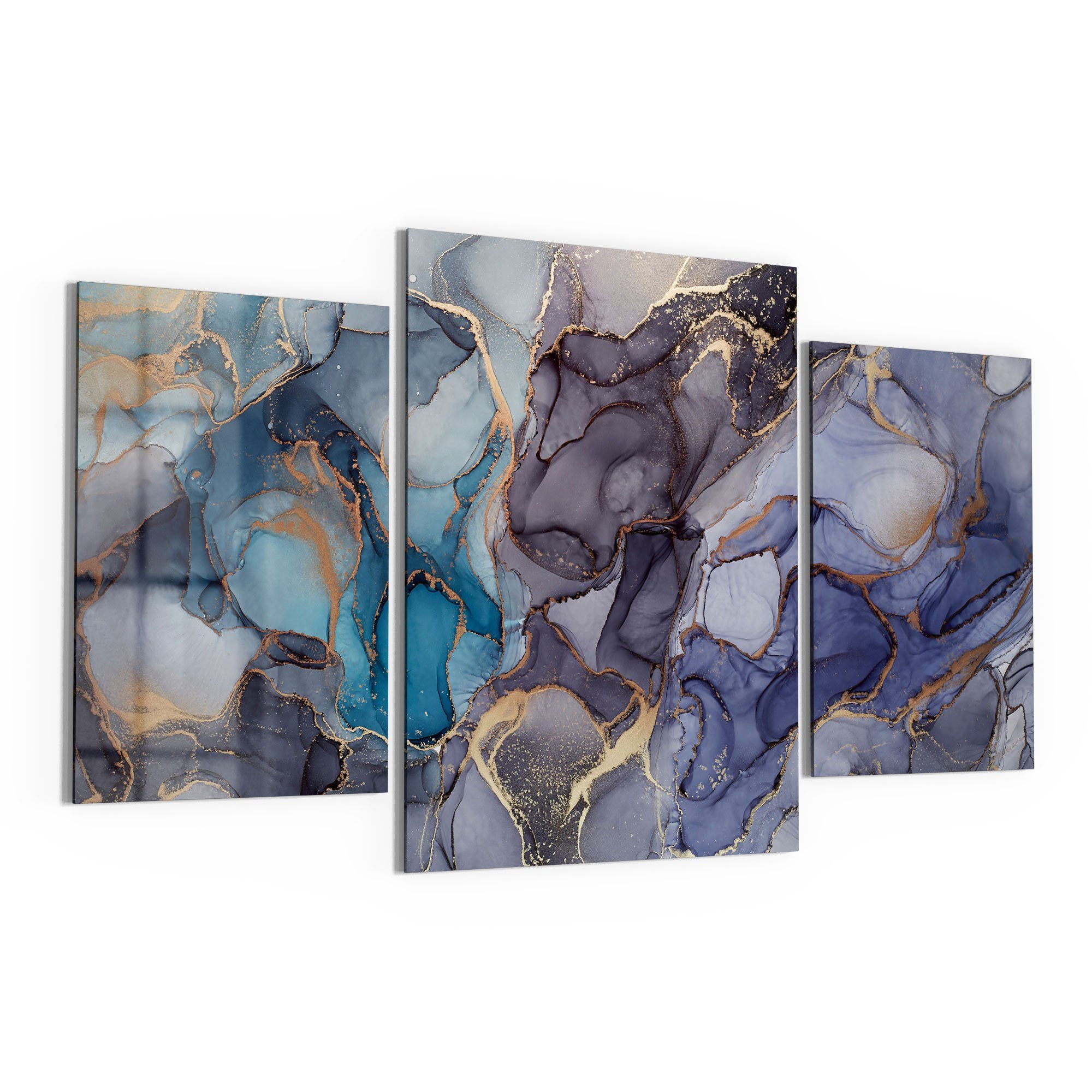DEQORI Glasbild 'Stilvoller Tinteneffekt', 'Stilvoller Tinteneffekt', Glas Wandbild Bild schwebend modern