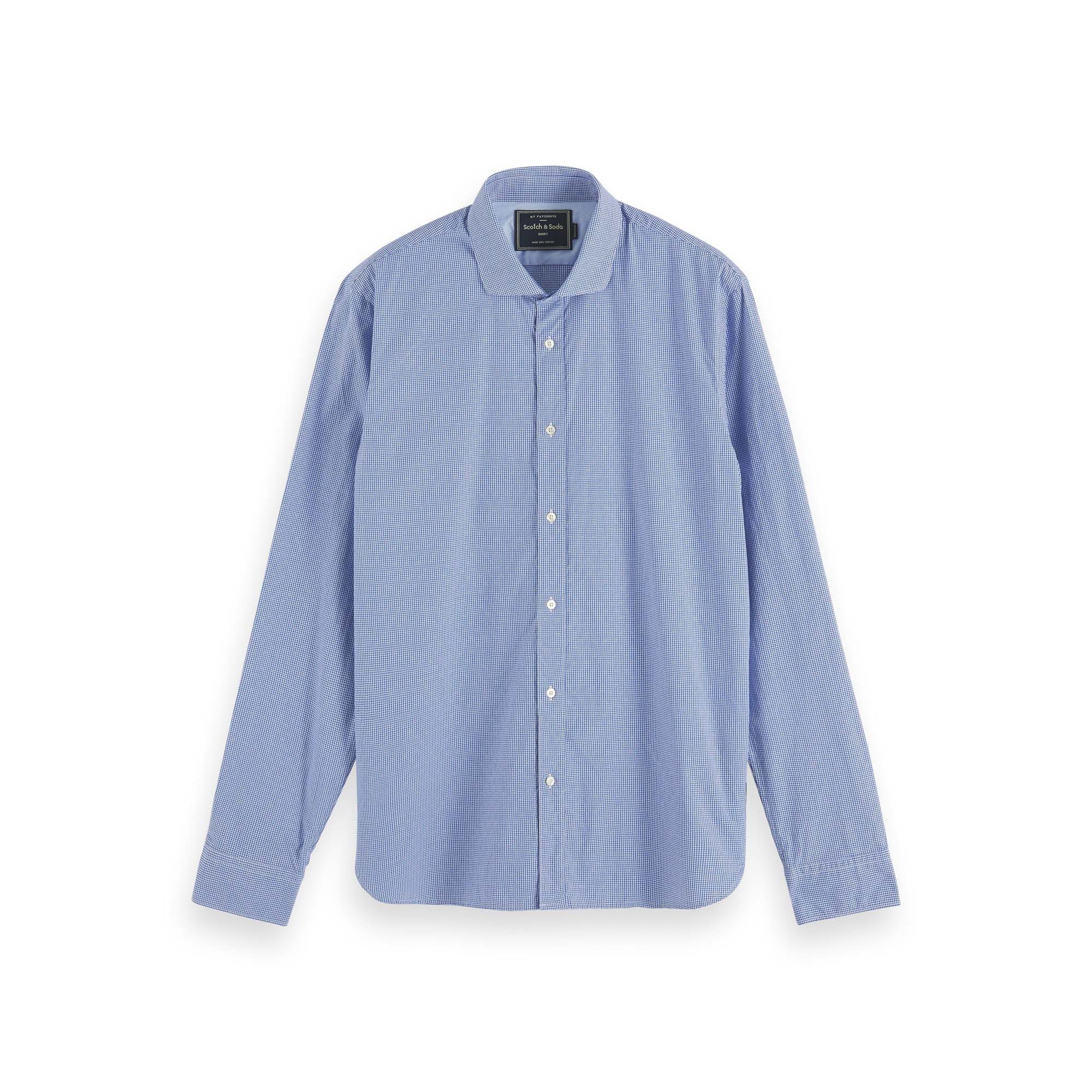 Kurzarmhemd Scotch & Soda Herren Langarmhemd Classic Dress Shirt 152156