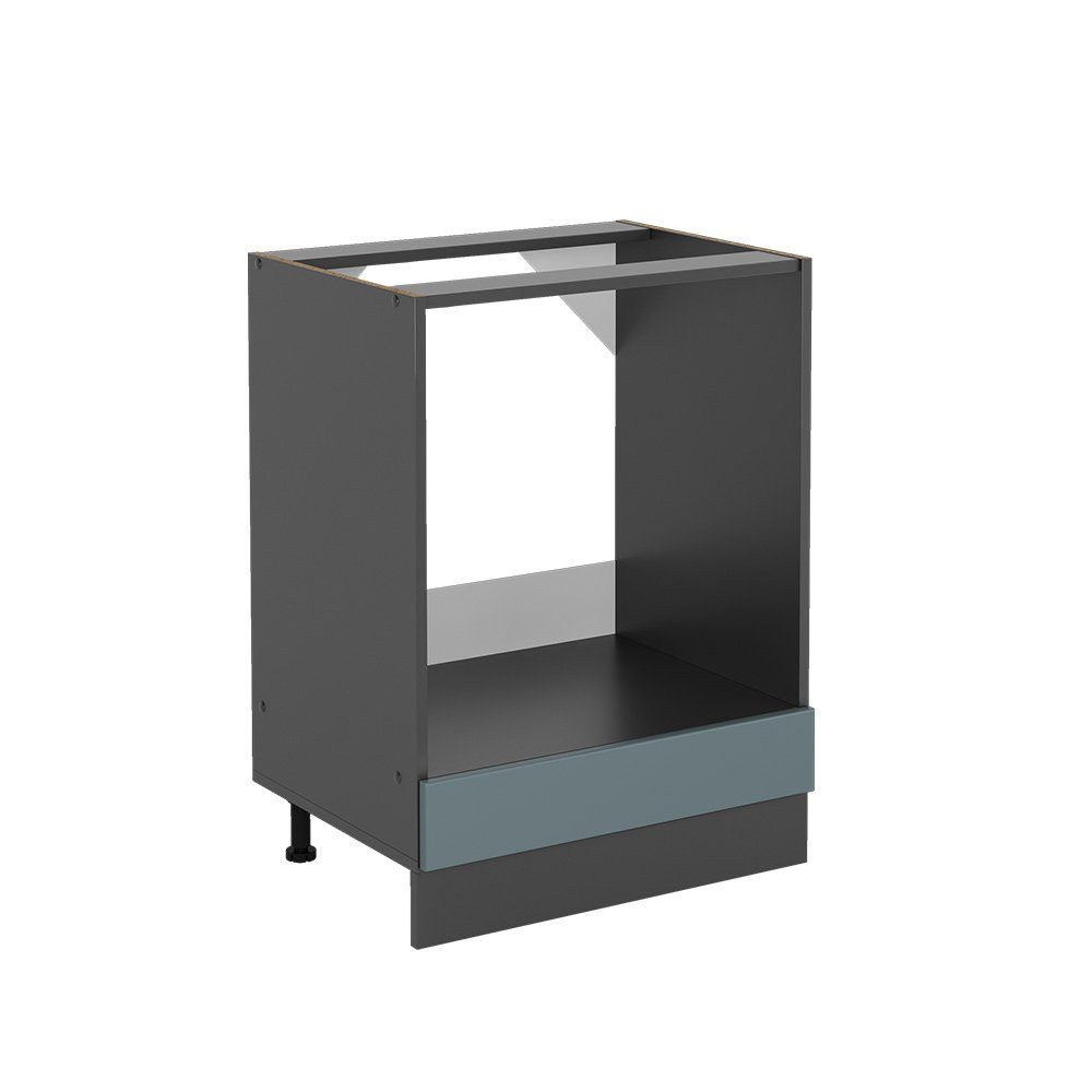 Vicco Herdumbauschrank R-Line, Blau-Grau/Anthrazit, 60 cm ohne Arbeitsplatte (1-St)