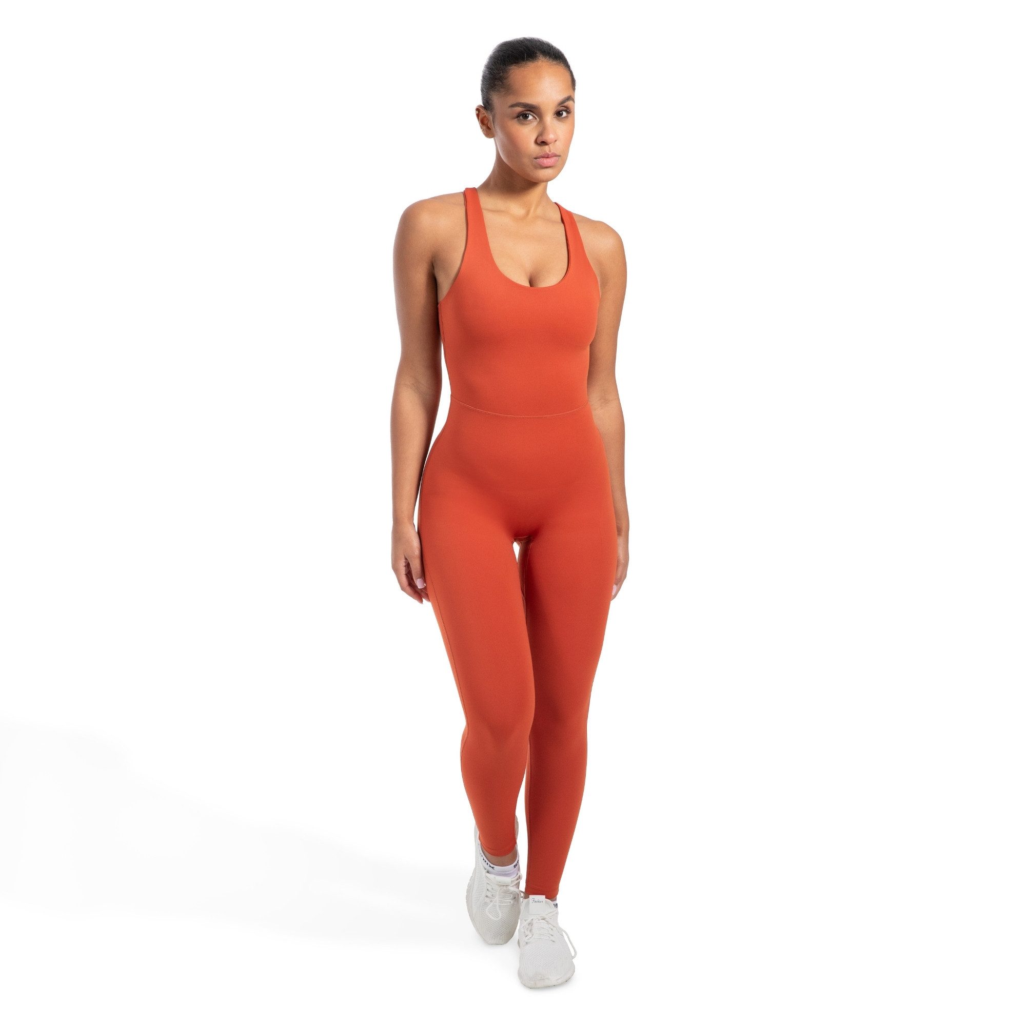 Smilodox Jumpsuit Ilva, ärmelloser Einteiler lang, Overall mit Shaped Fit atmungsaktiver elastischer Sportanzug, Ganzkörperanzug Sport Fitness