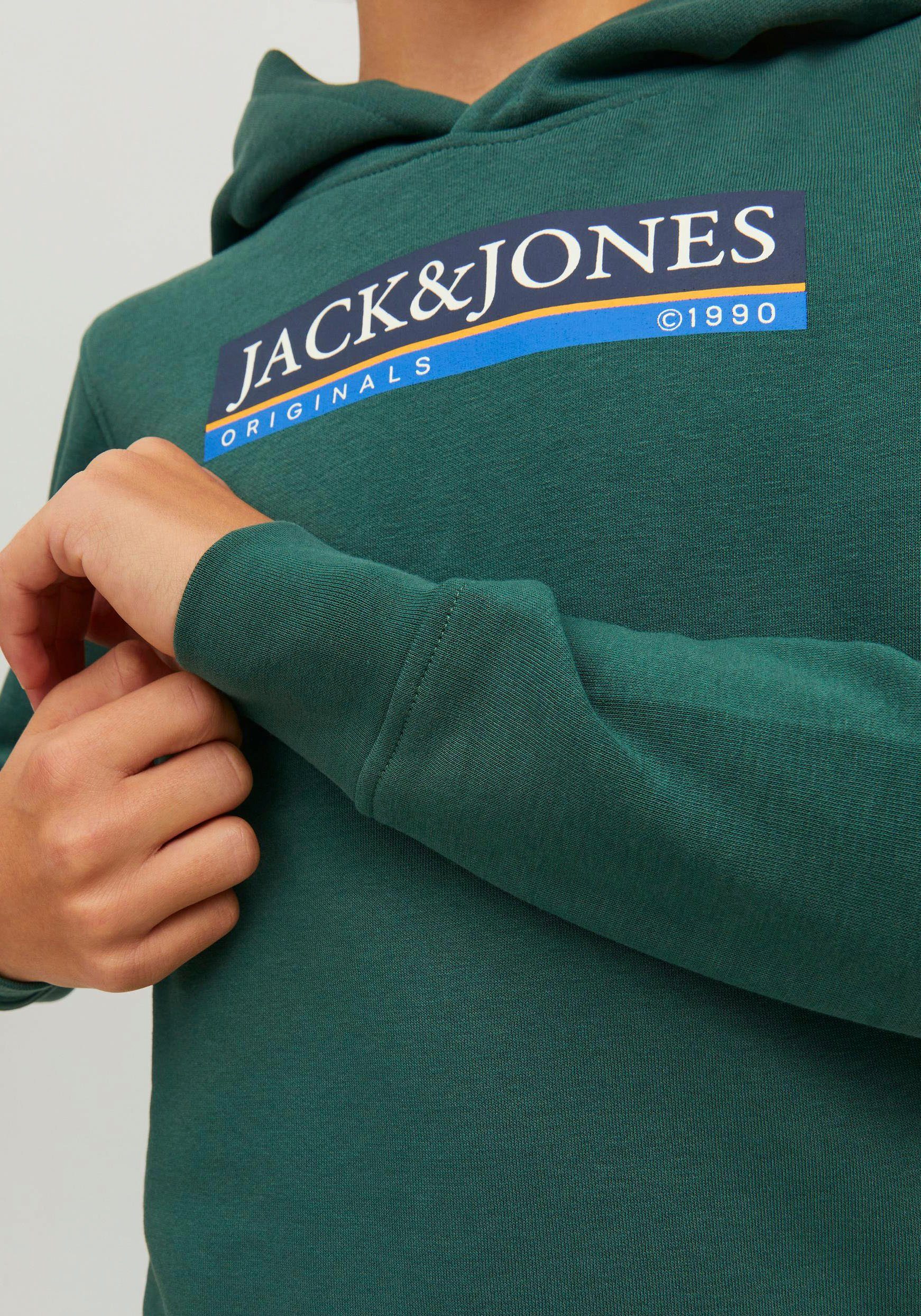 Kapuzensweatshirt JORCODYY Green & SN JNR Jones SWEAT Jack Trekking HOOD Junior
