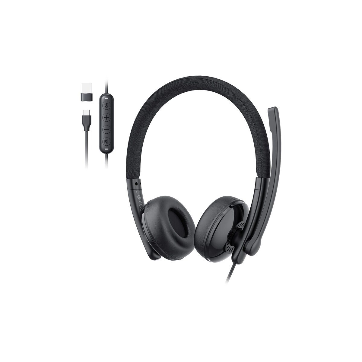 eMeet EMEET GeniusCall HS50 Headset mit Mikrofon On-Ear-Kopfhörer
