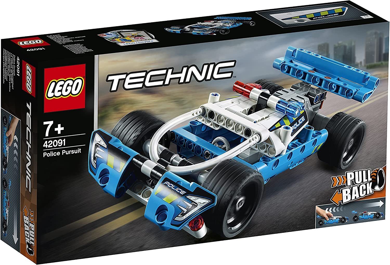 LEGO® Konstruktionsspielsteine Technic 42091 Polizei-Verfolgungsjagd, (120 St)