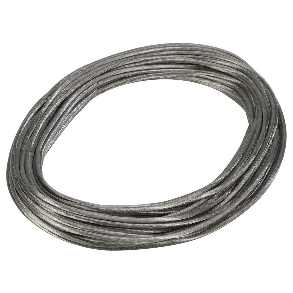 SLV Deckenleuchte Tenseo Seilsystem, Niedervolt-Seil, 6 mm², chrom, 20 m, keine Angabe, Leuchtmittel enthalten:, warmweiss, Seilsystem