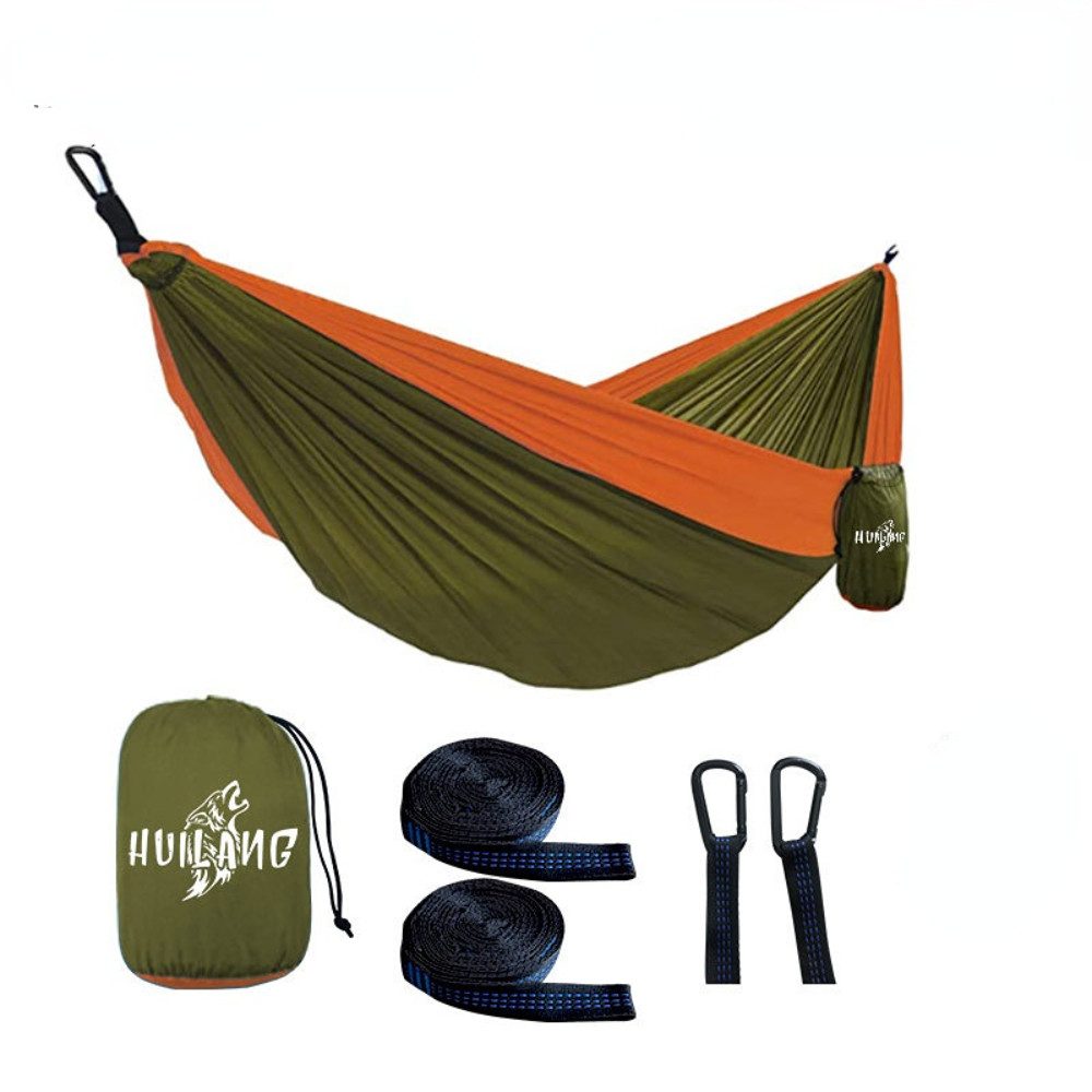 Blusmart Hängematte Campinghängematte im Freien (270 cm x 140 cm ultraleichte Reisehängematte, Tragkraft 300 kg), Garden Beach Doppelhängematte