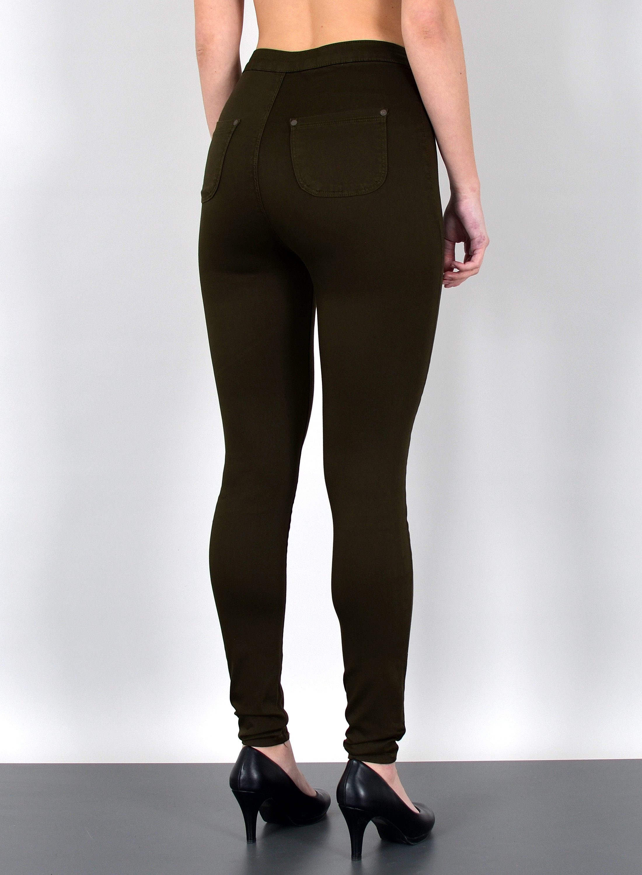 ESRA Skinny-fit-Jeans Z92 Damen Jeans Skinny Hose High Waist