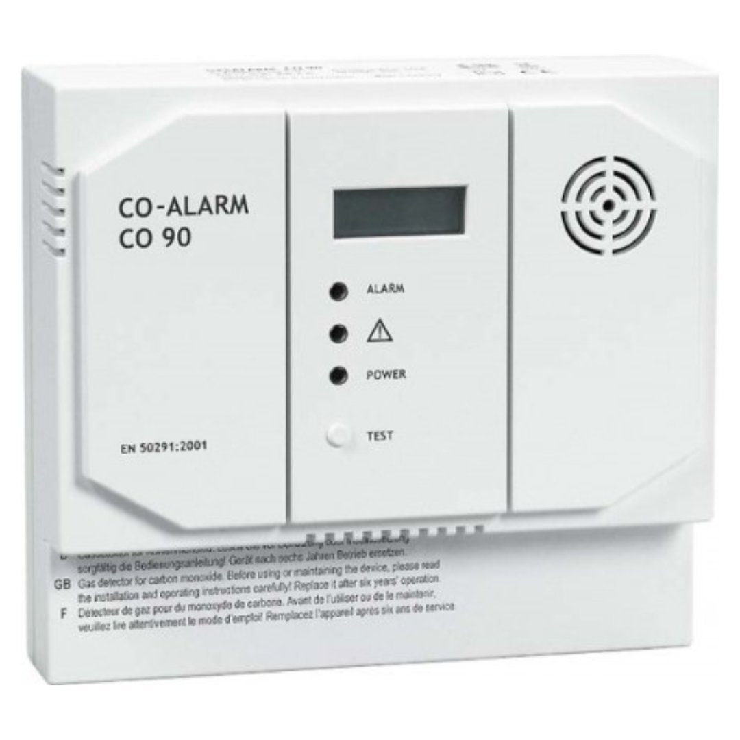Indexa CO90-12 Kohlenmonoxidmelder (CO-Alarm), 12V DC, CO-Melder mit Relais Rauchmelder
