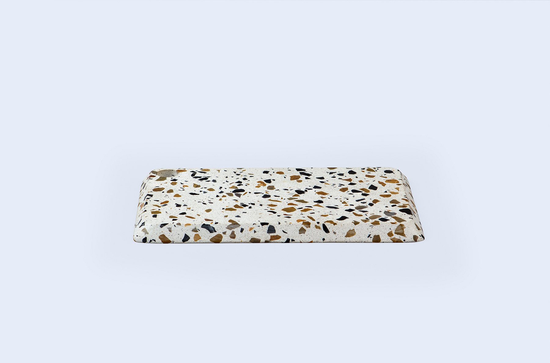 DOIY Servierbrett Terrazzo Käseplatte Servierplatte, Terrazzo, (M-Größe: ca. 29 x 19 cm, 1-St., Käsebrett), XL-Größe: ca. 59 x 14 cm