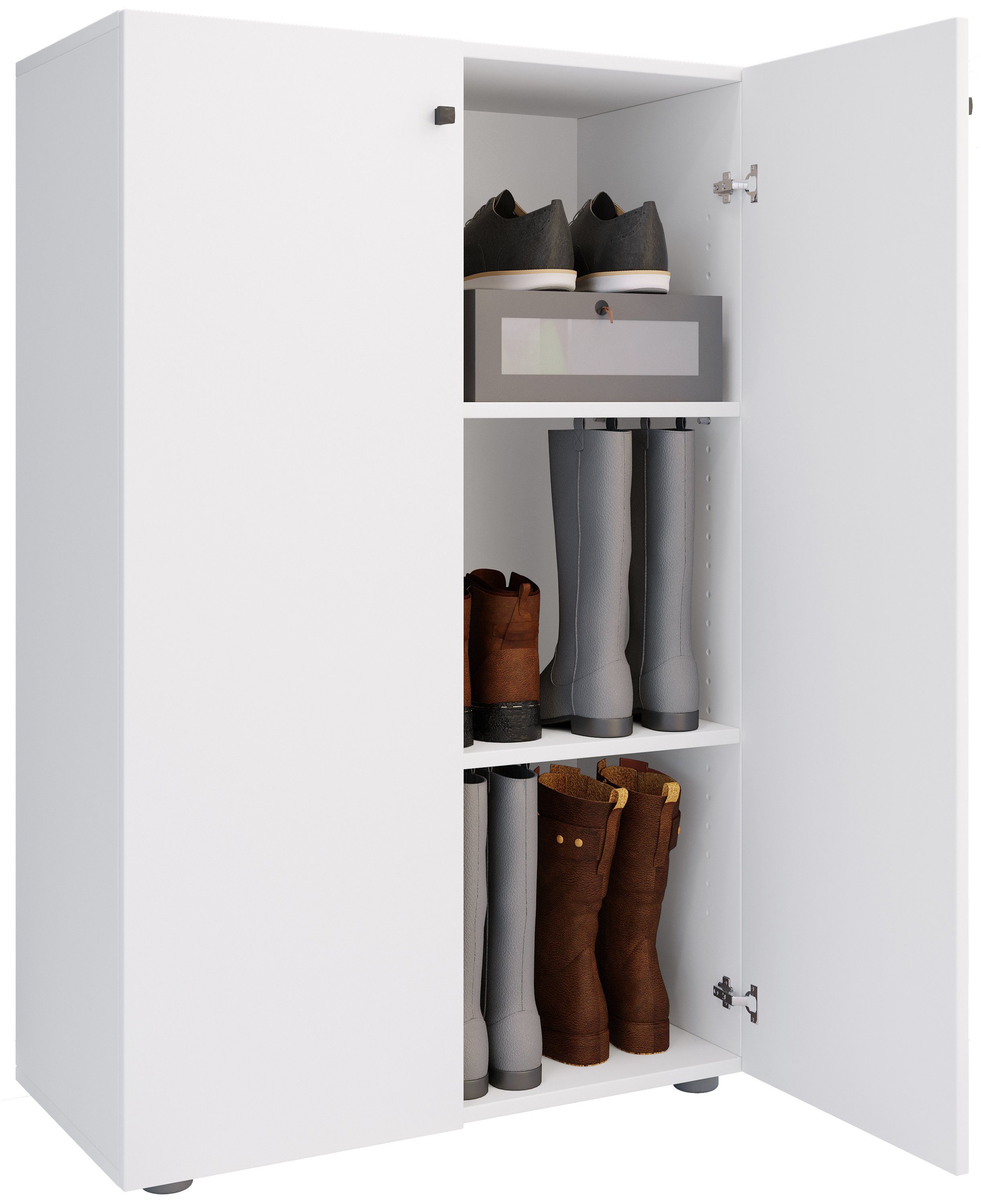 VCM Schuhschrank Schuhkommode Lona H. 110 x B. 70 x T. 39 cm