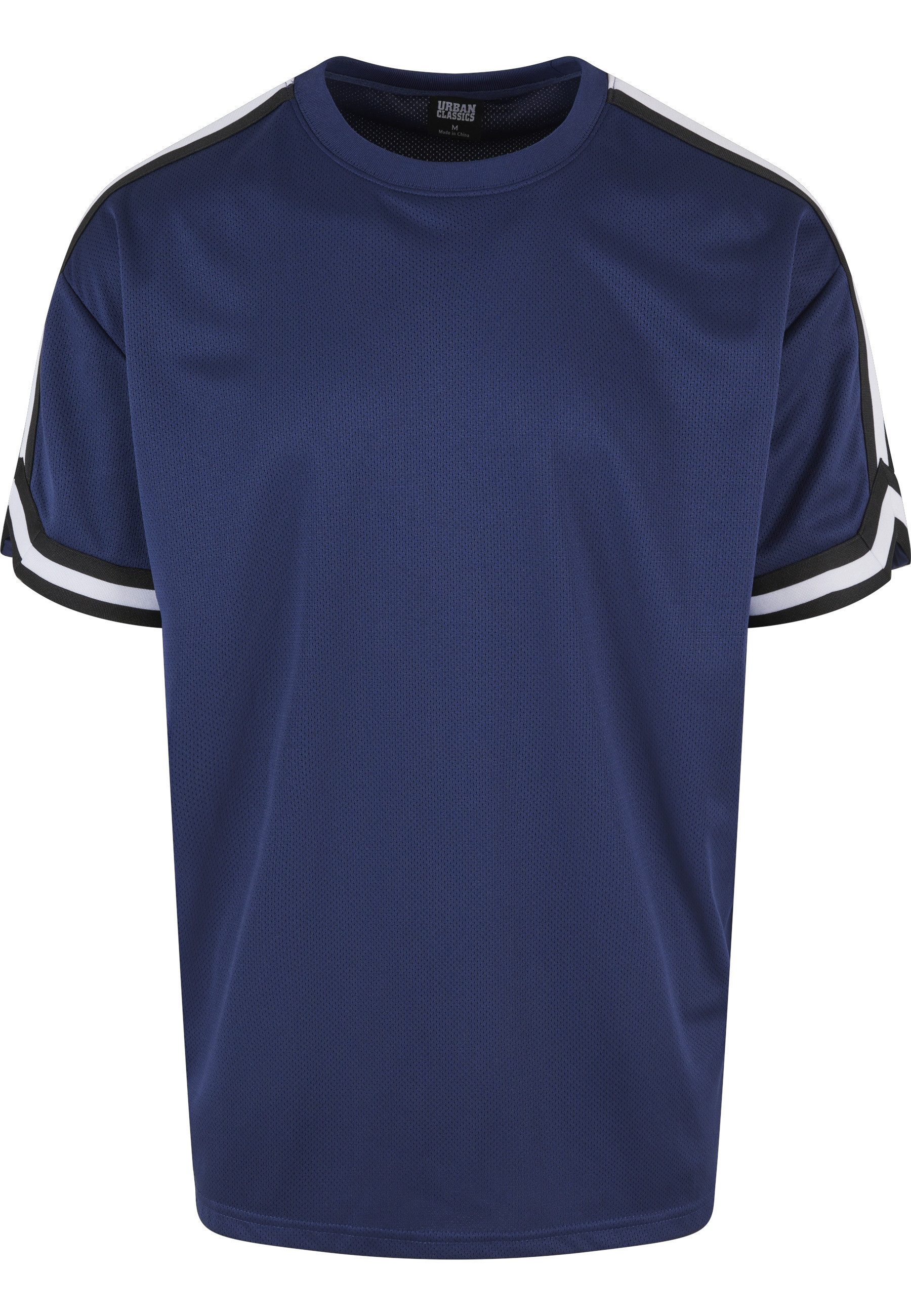 URBAN CLASSICS Netzshirt Urban Classics Herren Oversized Stripes Mesh Tee (1-tlg)