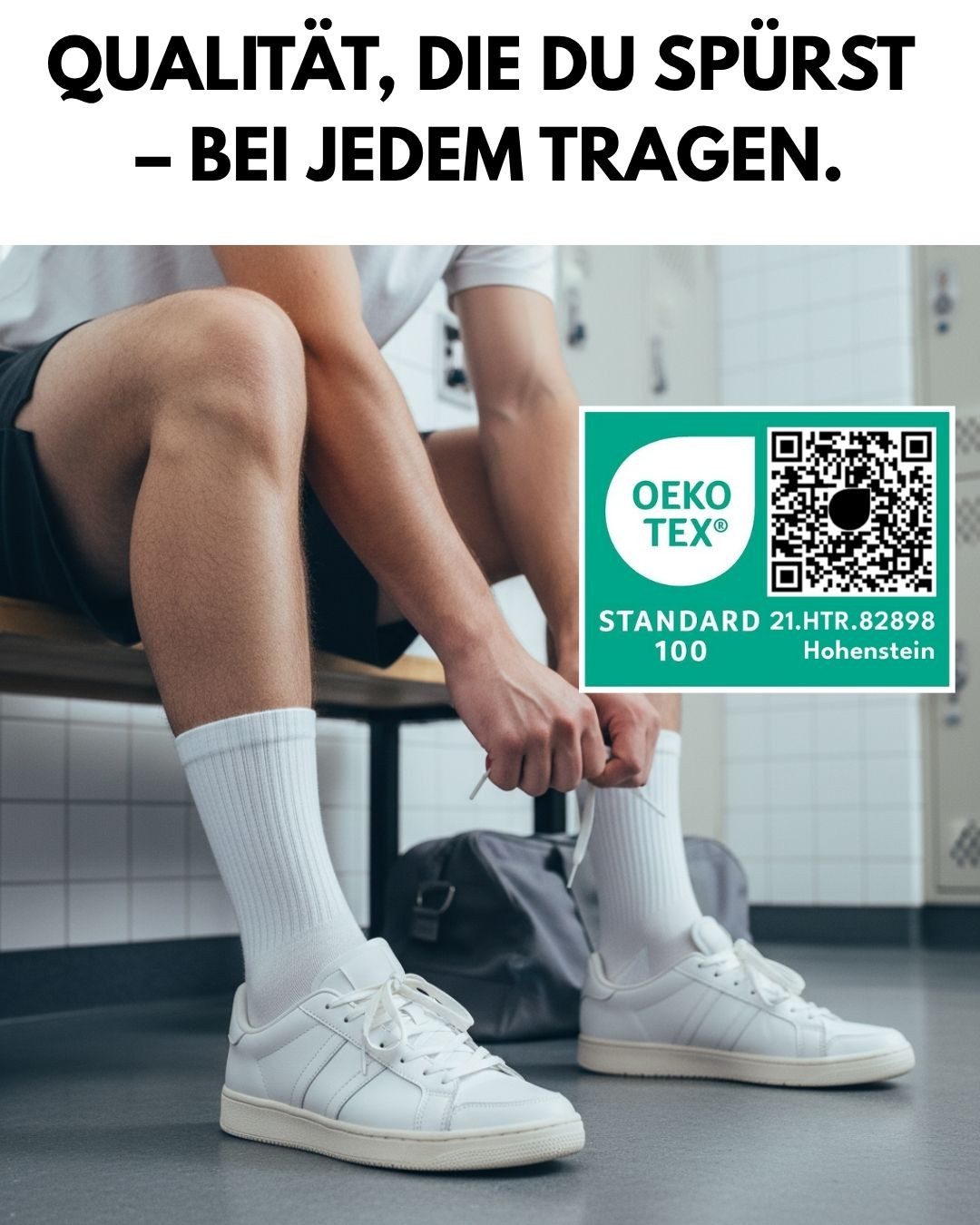 sockenkauf24 Tennissocken Herren Sportsocken Premium Retro Crew Socken mit Komfortbund (6-Paar) verstärkte Ferse & Fußspitze, gepolsterte Sohle, gekämmte Baumwolle