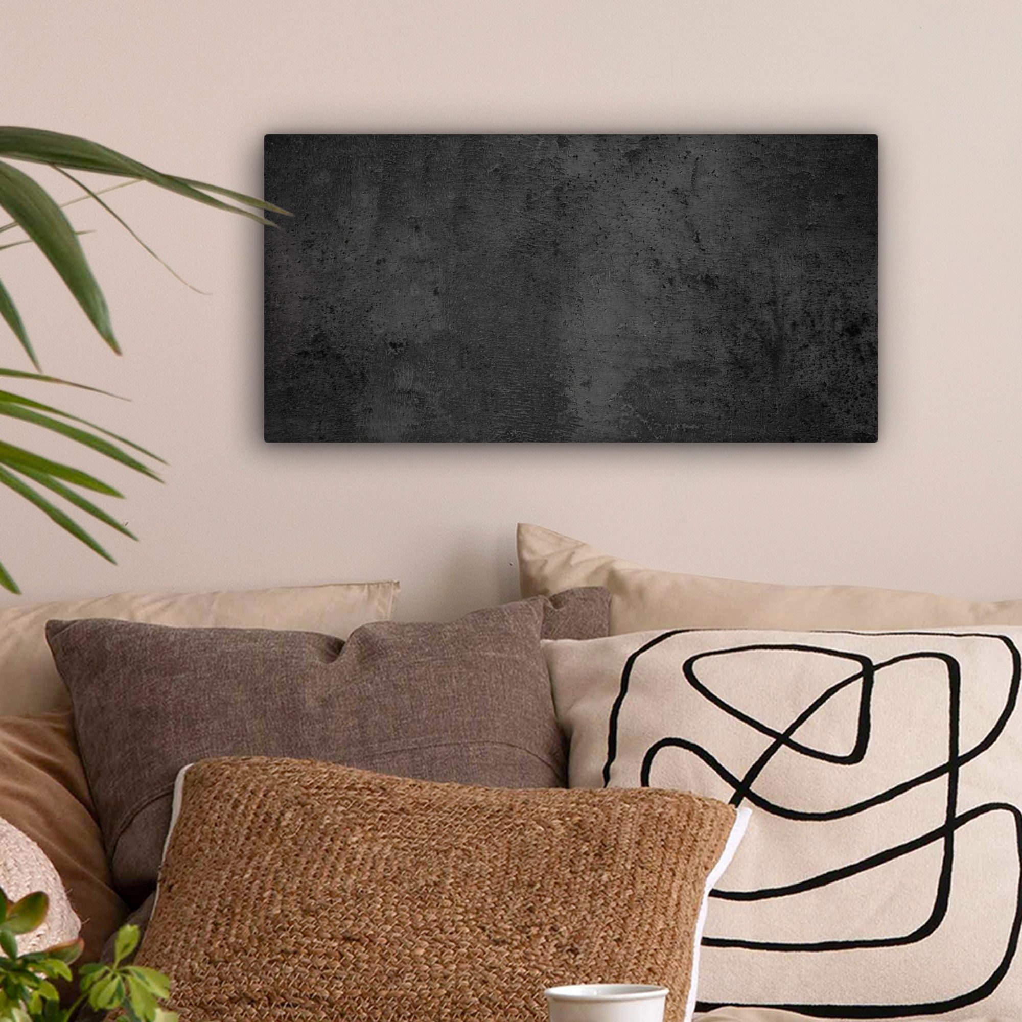 OneMillionCanvasses® Leinwandbild Panorama Beton - Robust - Vintage - Rusti günstig online kaufen