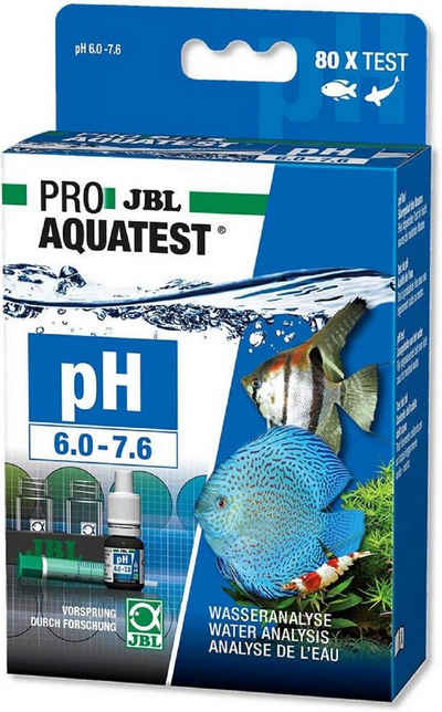 JBL GmbH & Co. KG Aquarium-Wassertest JBL PROAQUATEST Schnelltest ph Wert 3.0 - 10.0 Süßwasser / Teich, pH Wassertest 3-10