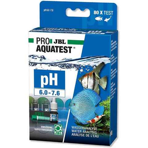 JBL GmbH & Co. KG Aquarium-Wassertest JBL PROAQUATEST pH Wassertest Süßwasser Aquarien Bereich 6,0-7,6, pH Wassertest 6-7.6