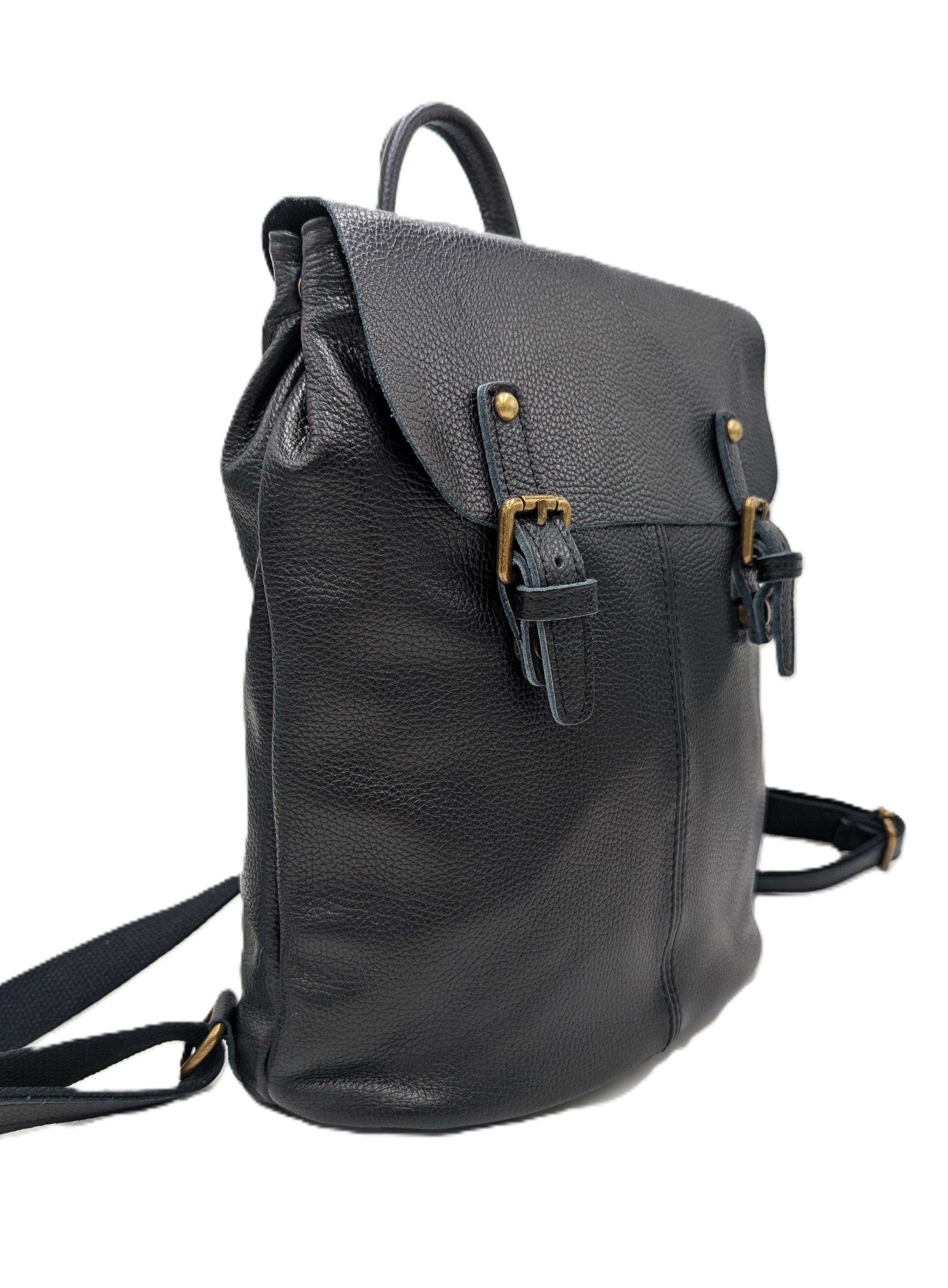 Taschenkinder Cityrucksack "Billie" Damen Lederrucksack - Vintage Rucksack, Echtes Leder