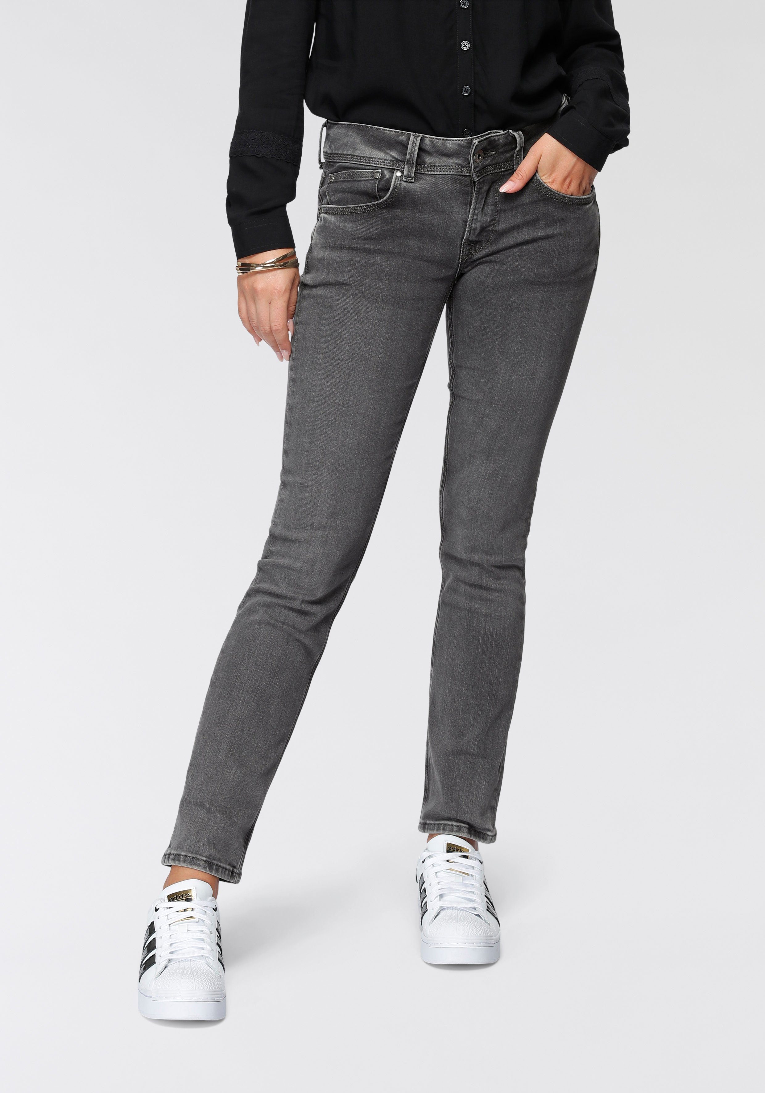 Pepe Jeans Slim-fit-Jeans »SATURN« im basic Straight-Fit in Mid-Waist und  5-Pocket-Stil online kaufen | OTTO