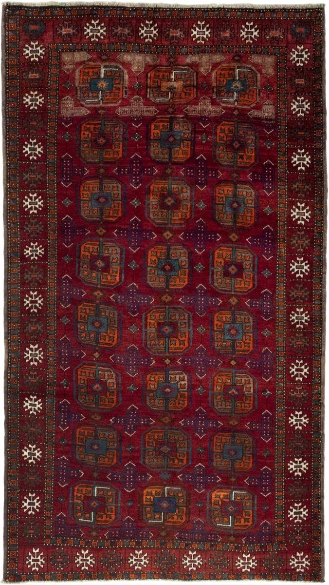 Orientteppich Turkaman 162x293 Handgeknüpfter Orientteppich / Perserteppich Läufer, Nain Trading, rechteckig, Höhe: 6 mm