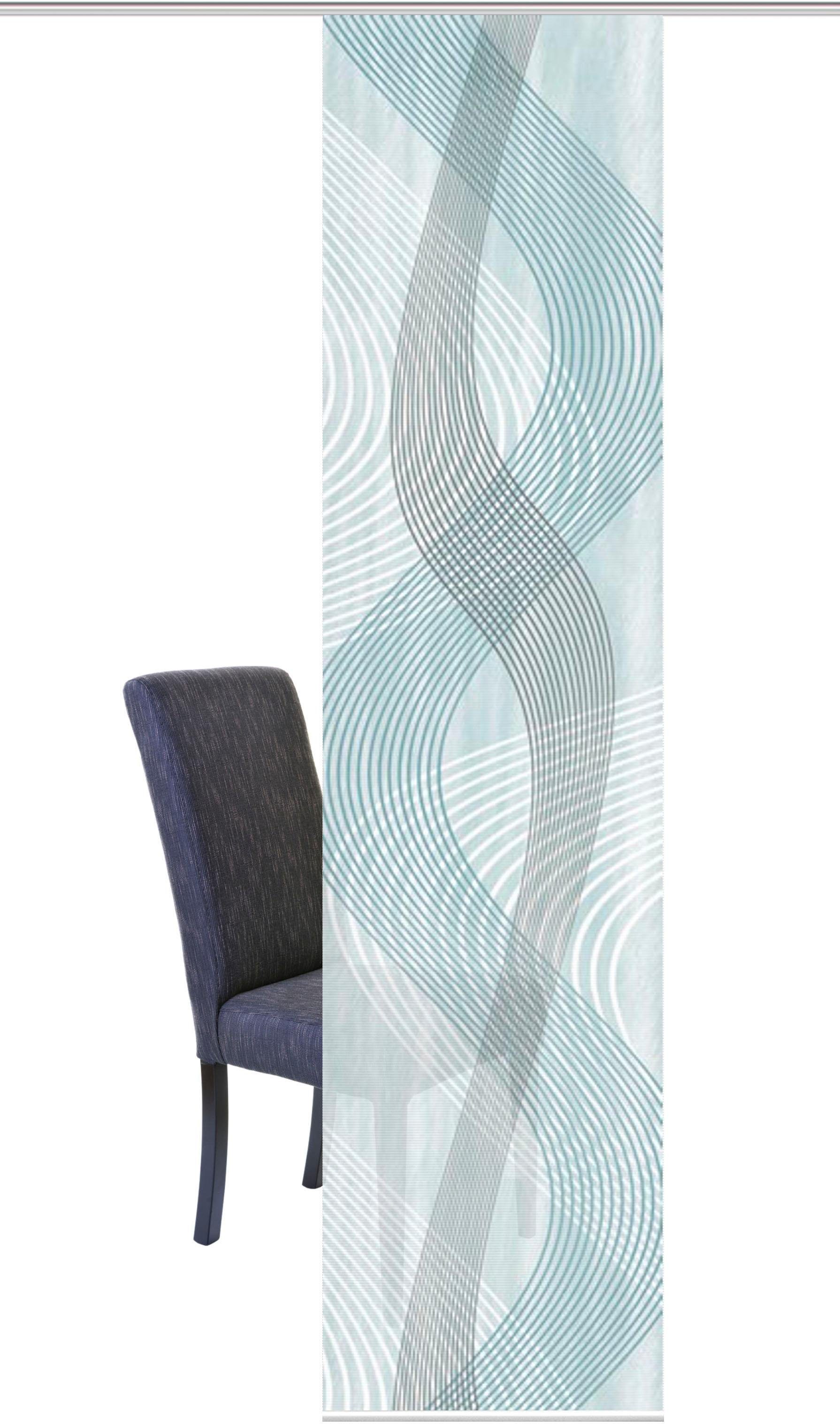 Vision S Schiebegardine VALESI (1 St), Paneelwagen, halbtransparent, HxB: 260x60, Schiebevorhang Bambus-Optik Digitaldruck