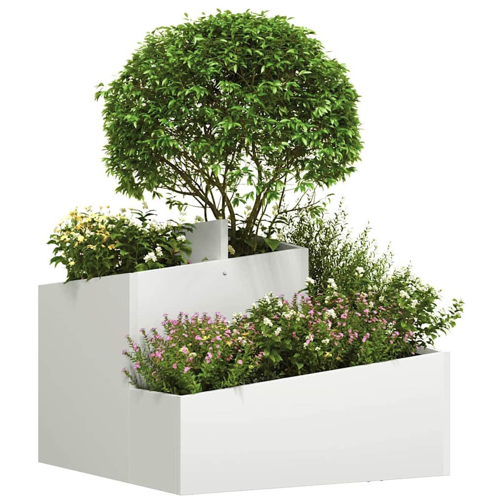 vidaXL Blumentopf Gartenblumentopf Weiß 60 x günstig online kaufen