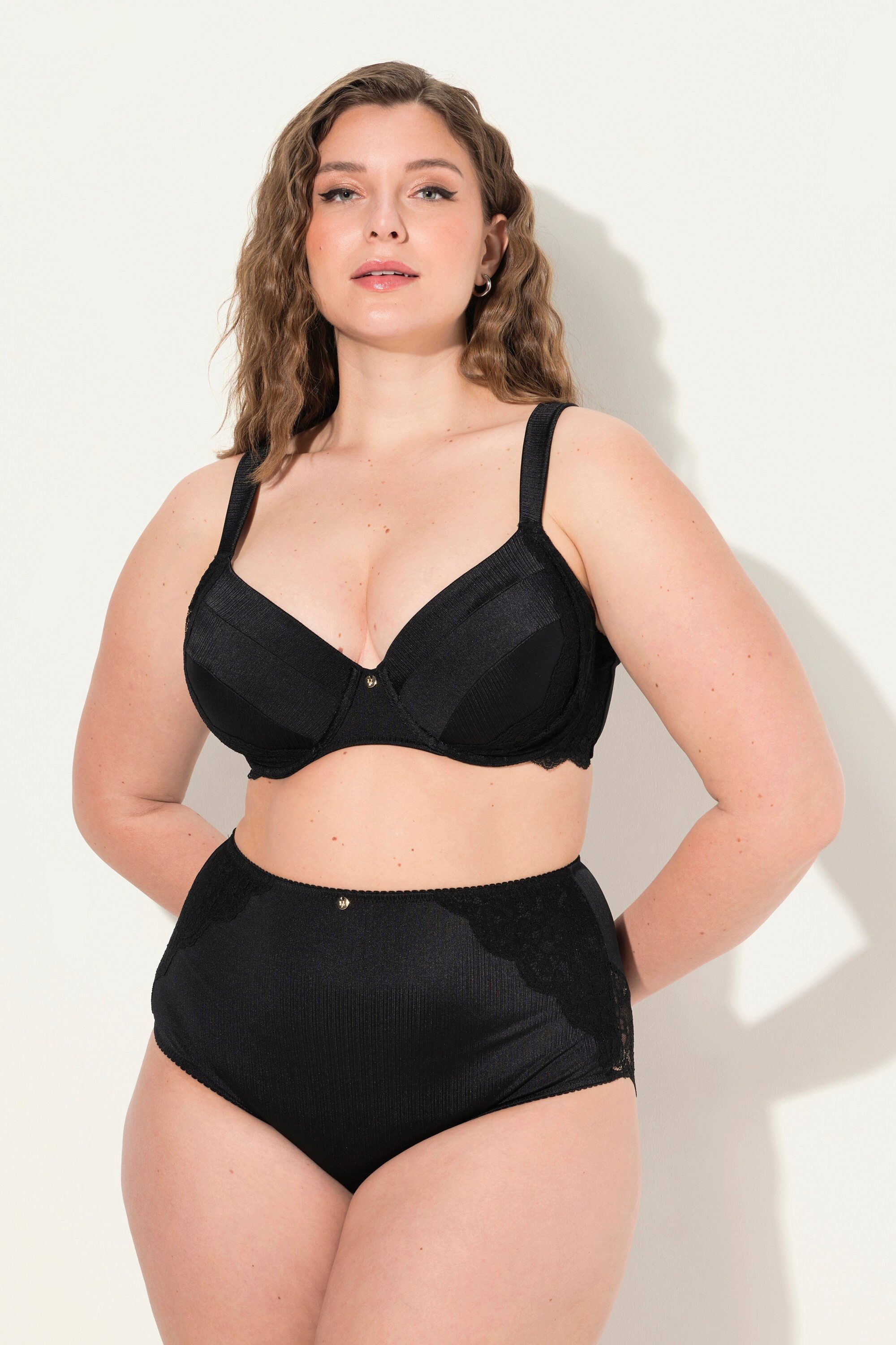 Ulla Popken Bügel-BH Bügel-BH Softschalen Satin Spitze