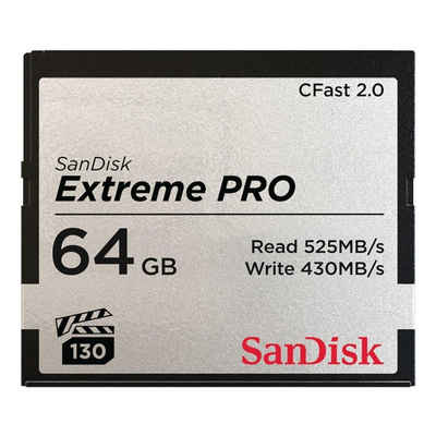 Sandisk Speicherkarte (64 GB, 525 MB/s Lesegeschwindigkeit)