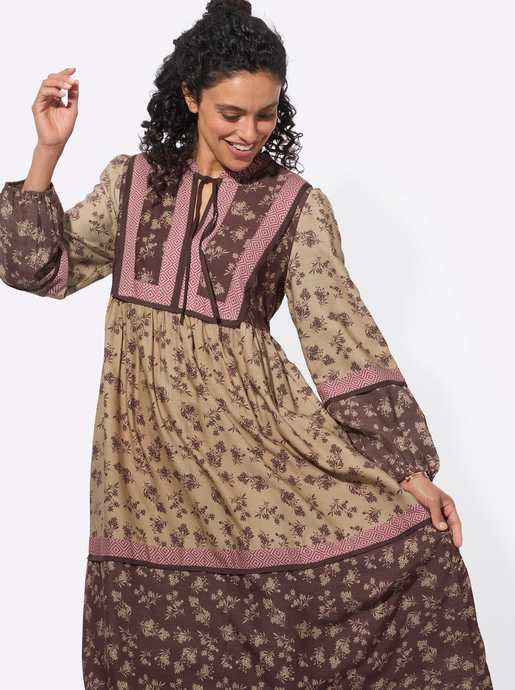 Witt Etuikleid Druck-Kleid Langarm – Bild 4 von 5