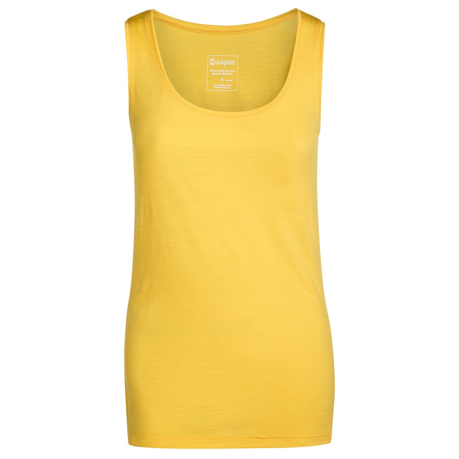 in Funktionsshirt Germany - Made Merino Regular Kaipara reiner Yellow Top 150 Sportswear (1-tlg) Damen aus Merino Merinowolle